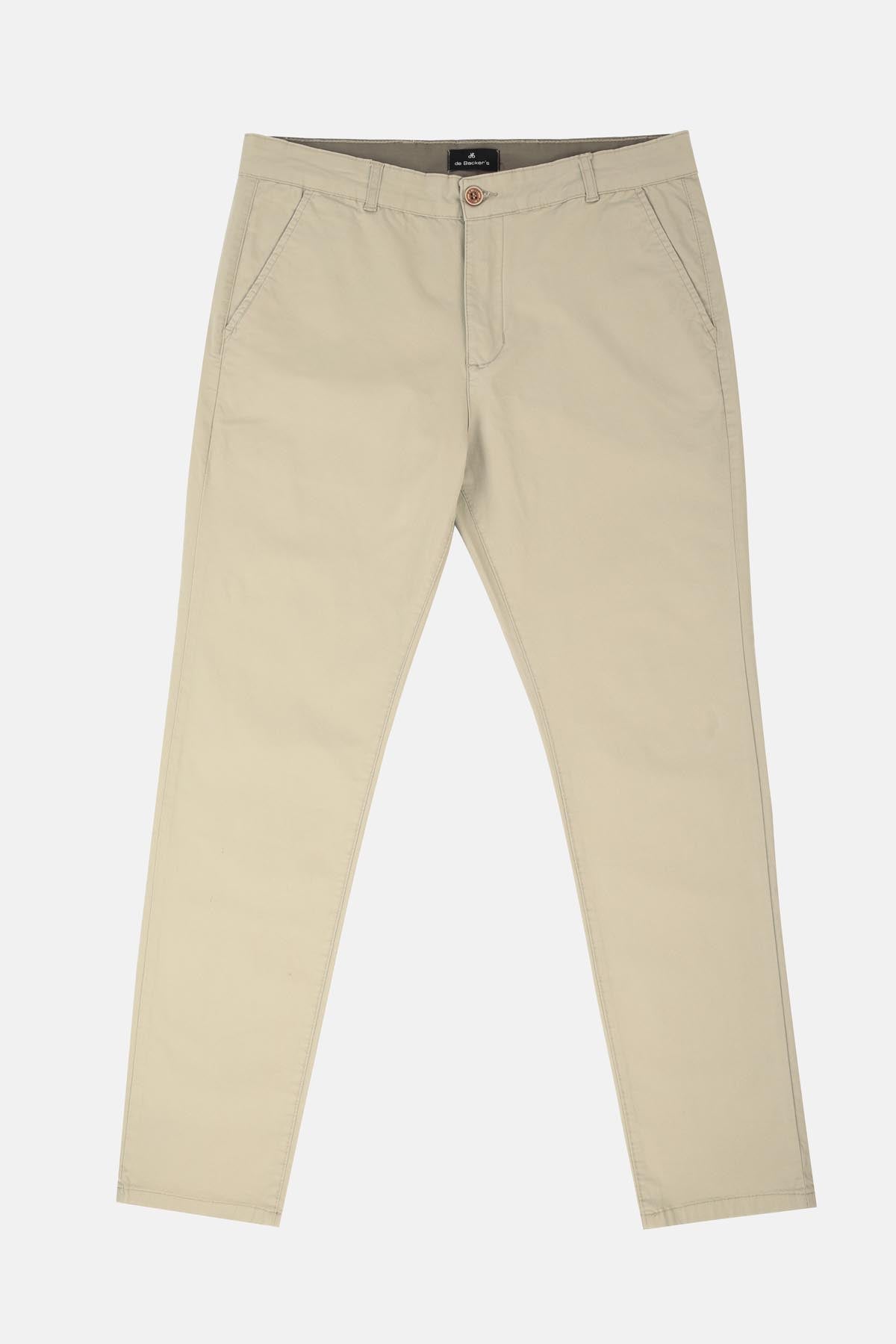 Chino Twill Cotton & Elastic Wheat Gabardine Pant