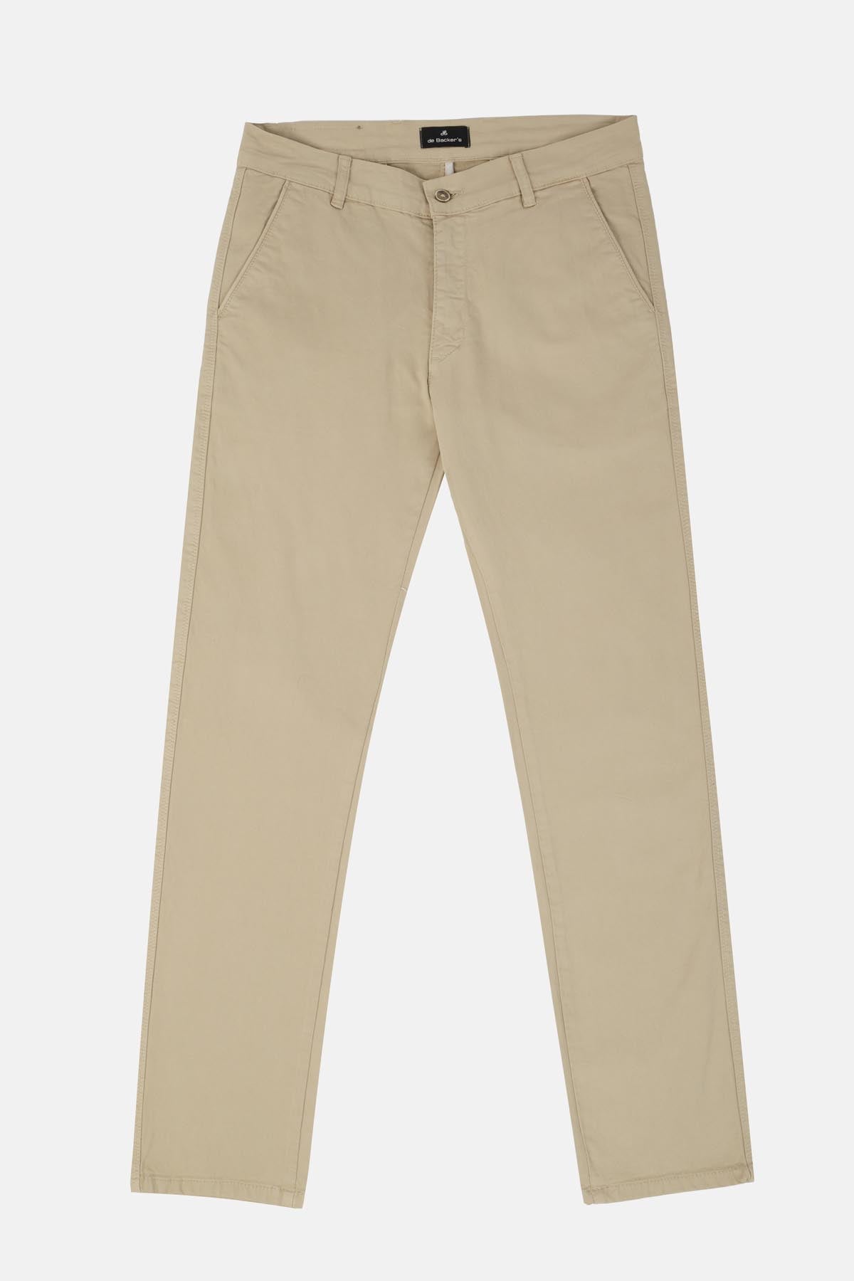 Chino Twill Khaki Slim  Pant - 1