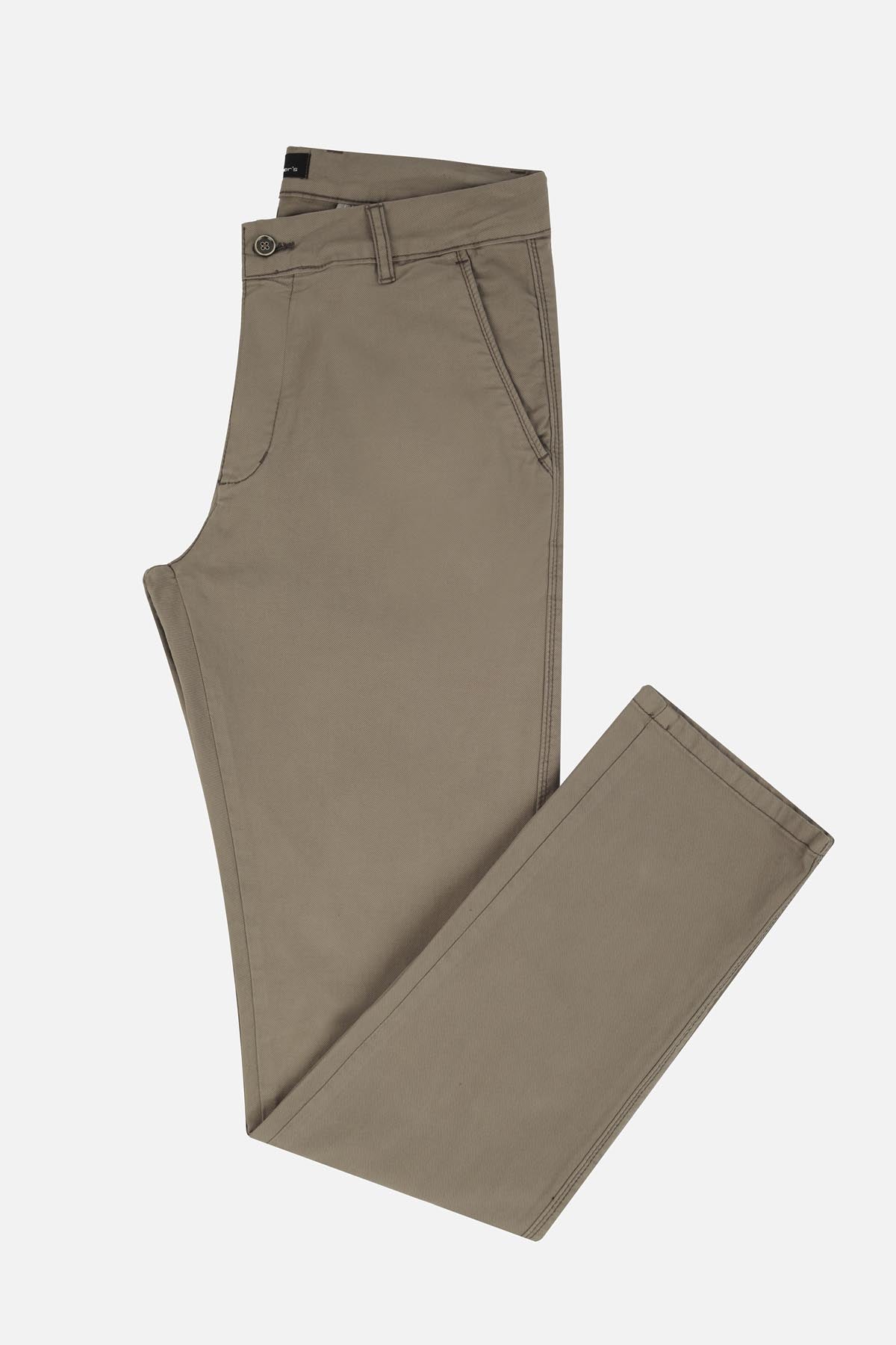 Chino Twill Beaver Brown Slim  Pant