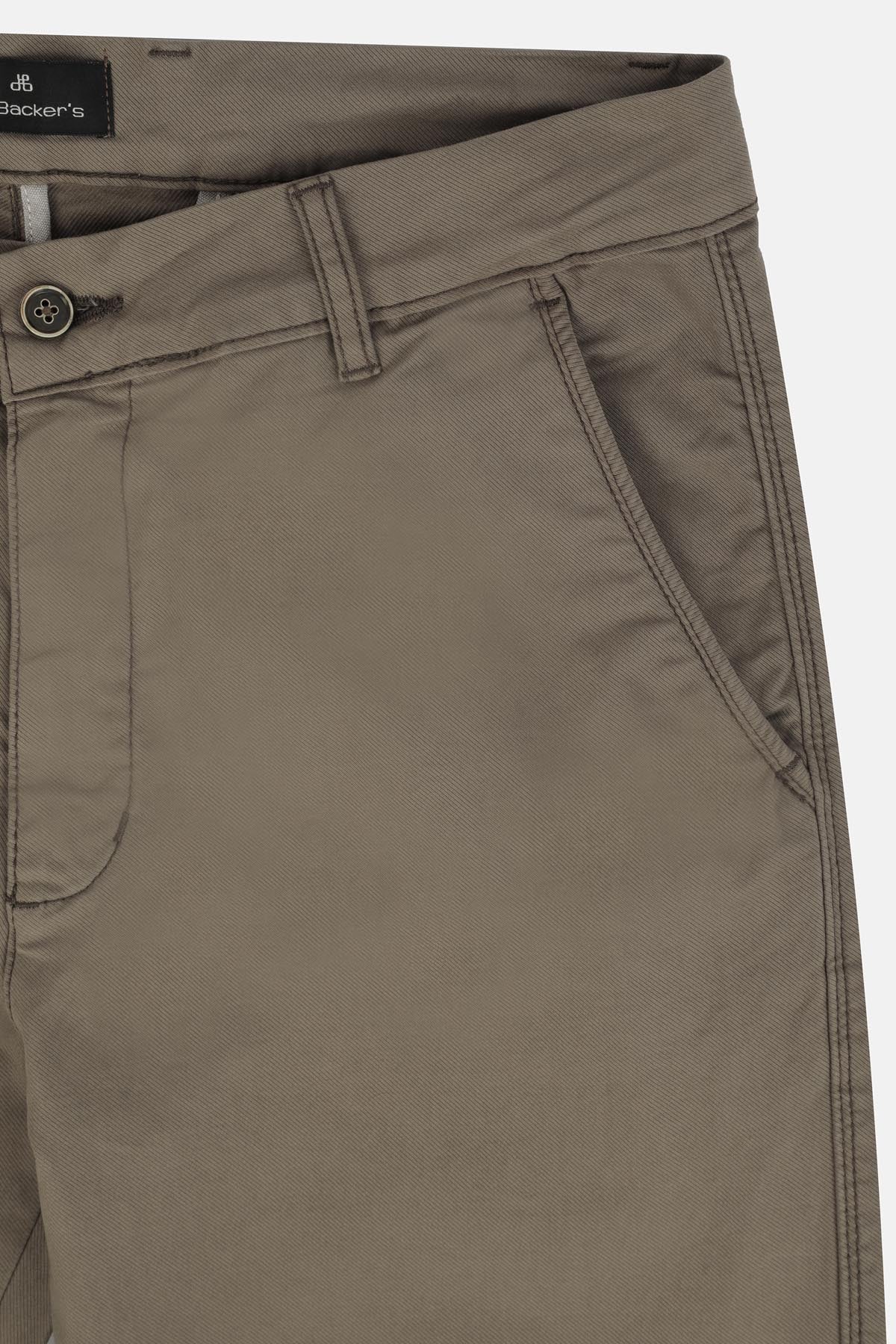 Chino Twill Beaver Brown Slim  Pant