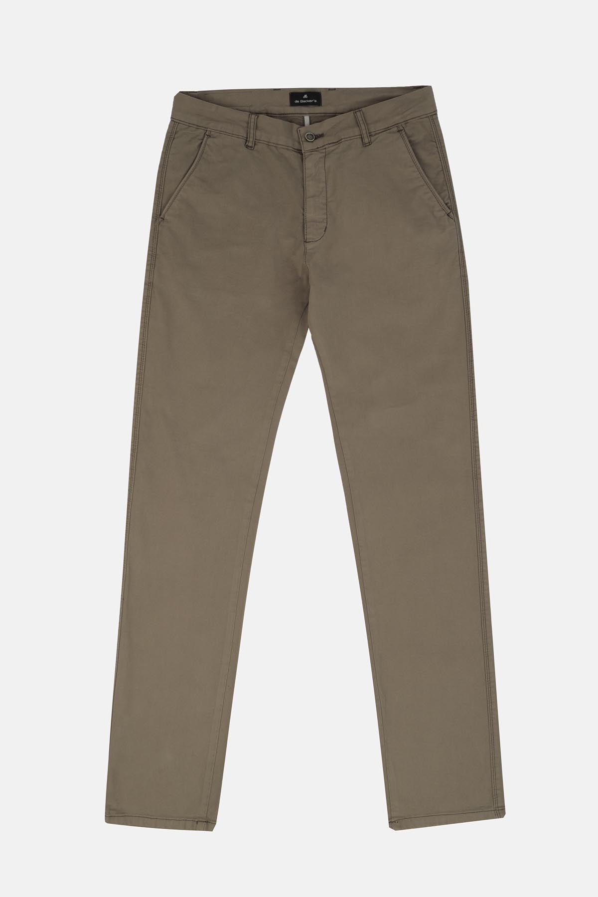 Chino Twill Beaver Brown Slim  Pant