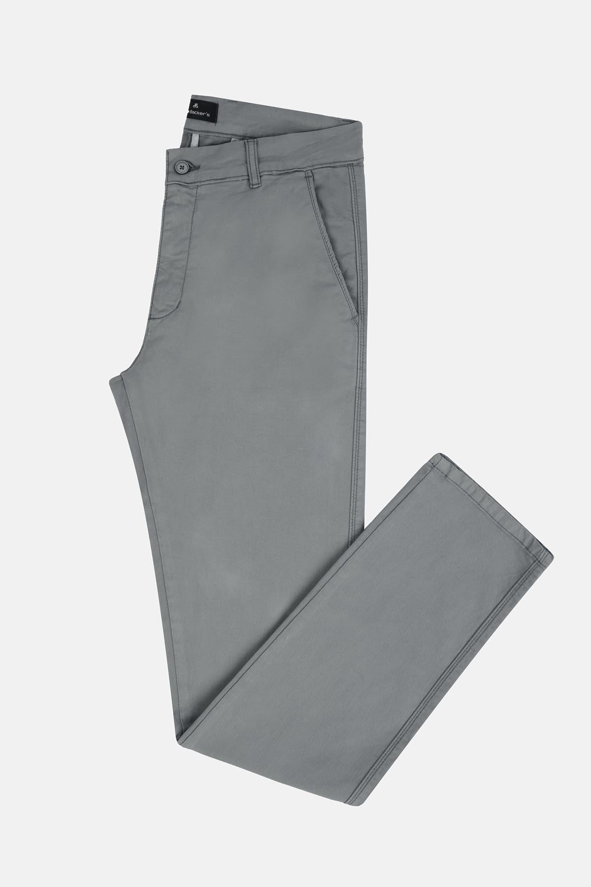 Chino Twill Gray Slim  Pant