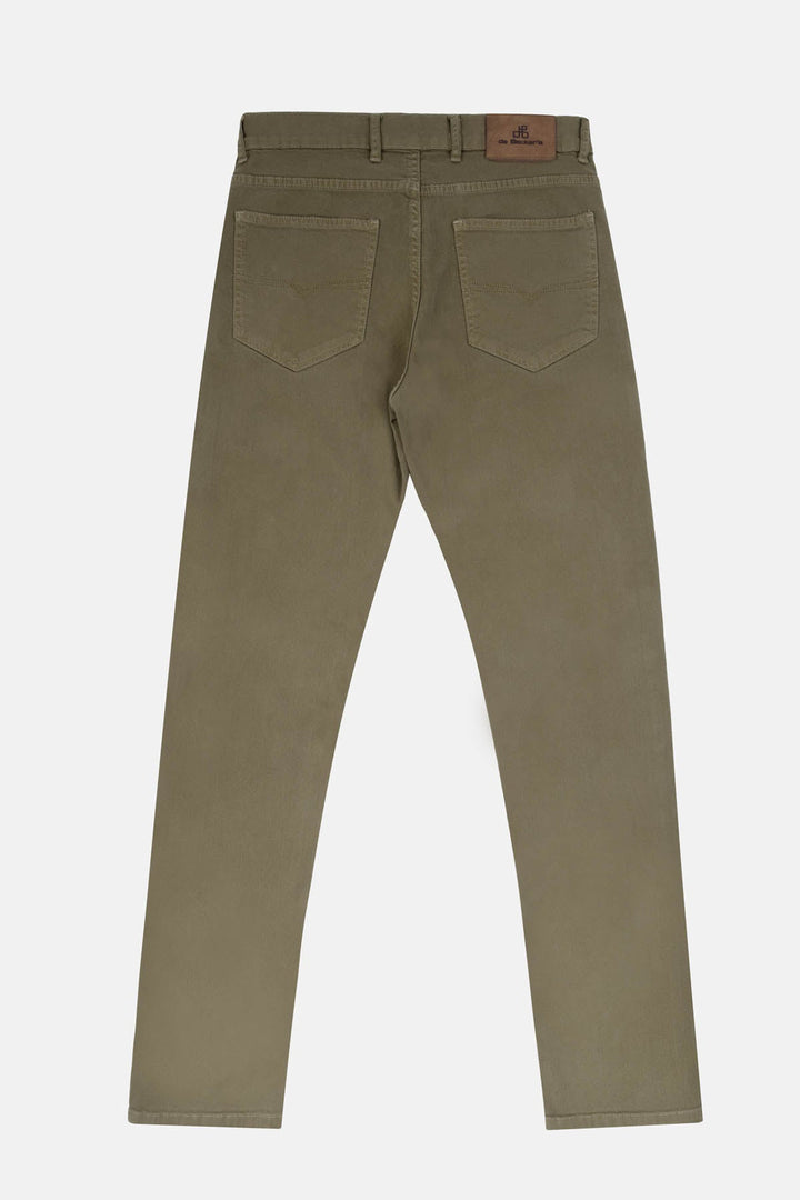 Dyed Dark Beige Jeans - 4