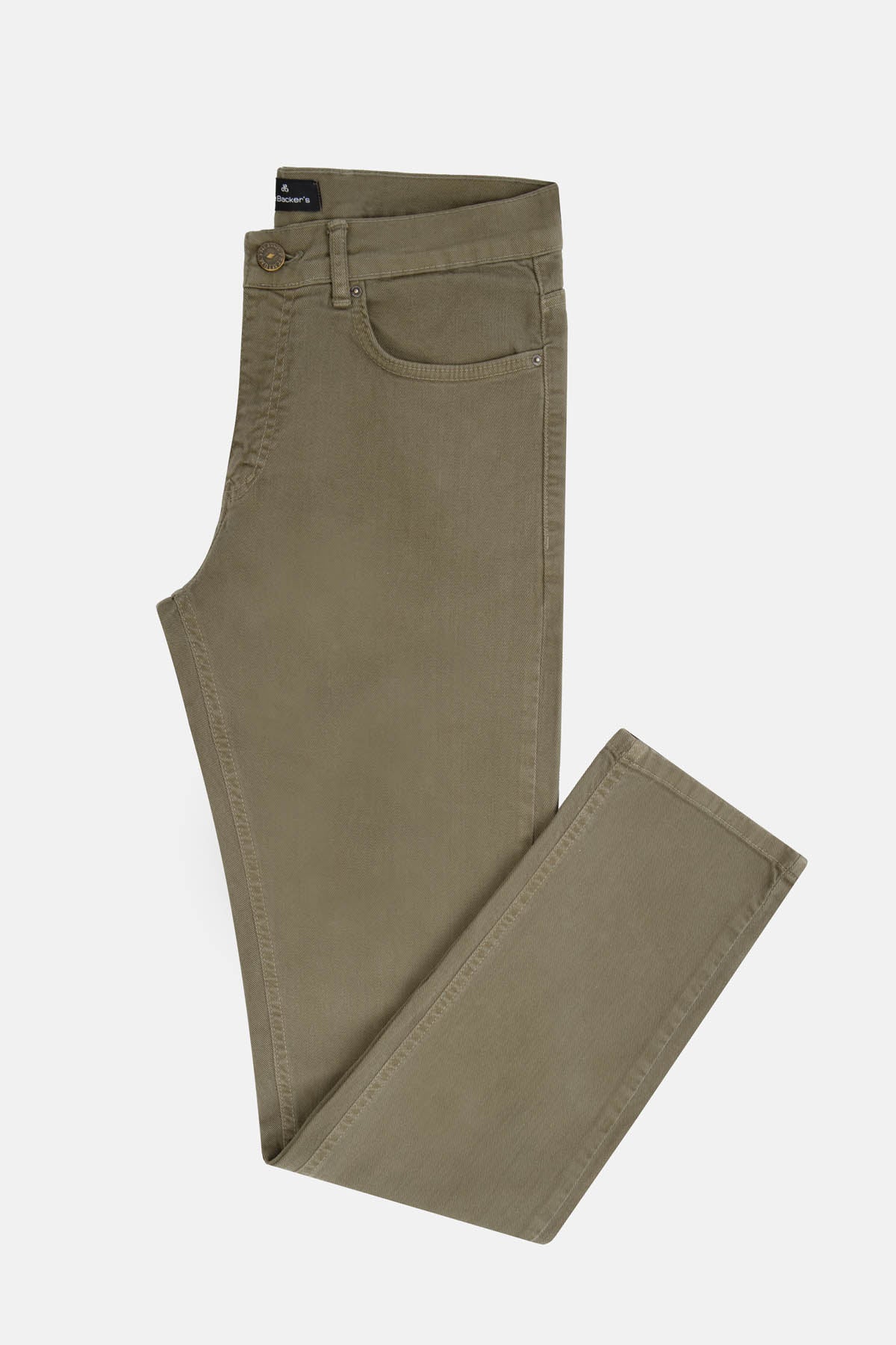 Dyed Dark Beige Jeans - 1