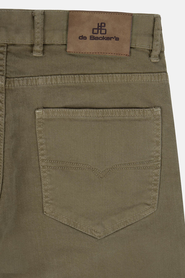 Dyed Dark Beige Jeans - 6