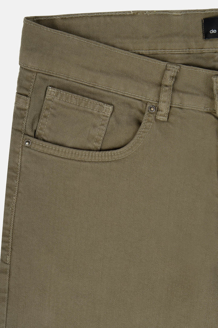 Dyed Dark Beige Jeans - 3
