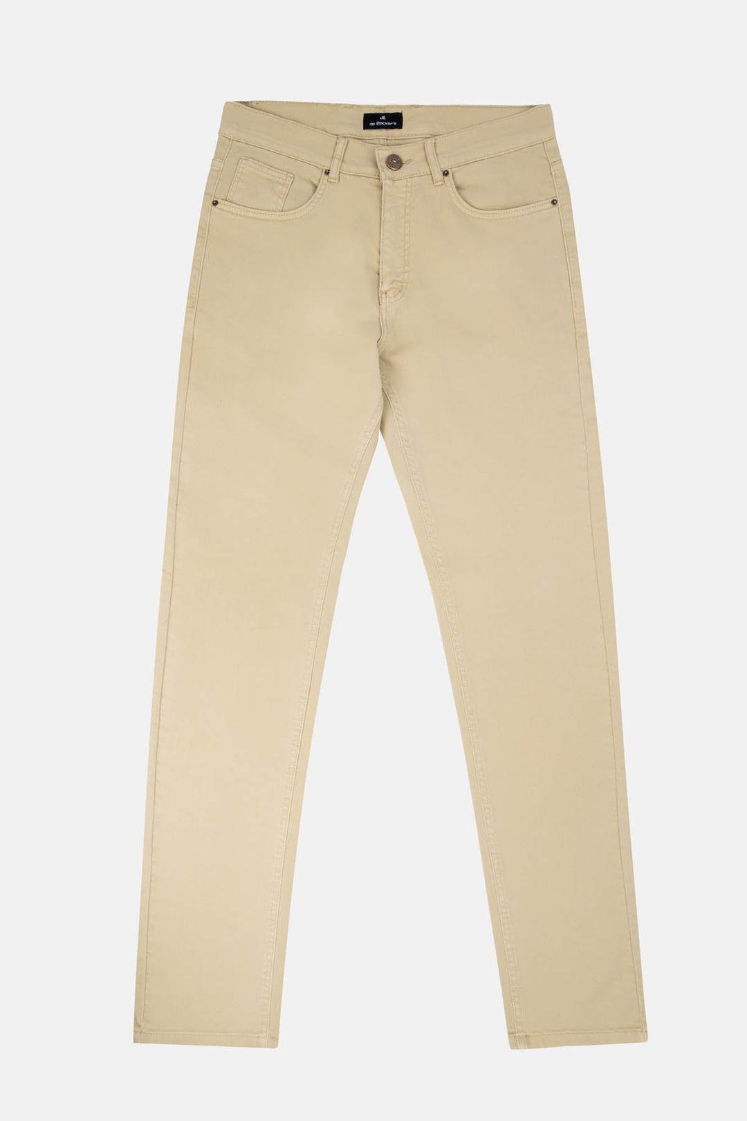 Dyed Dun Beige Jeans - 5