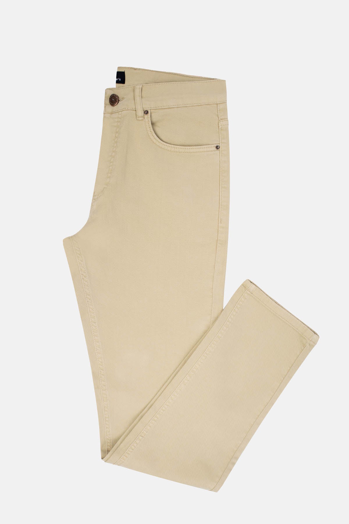 Dyed Dun Beige Jeans - 1