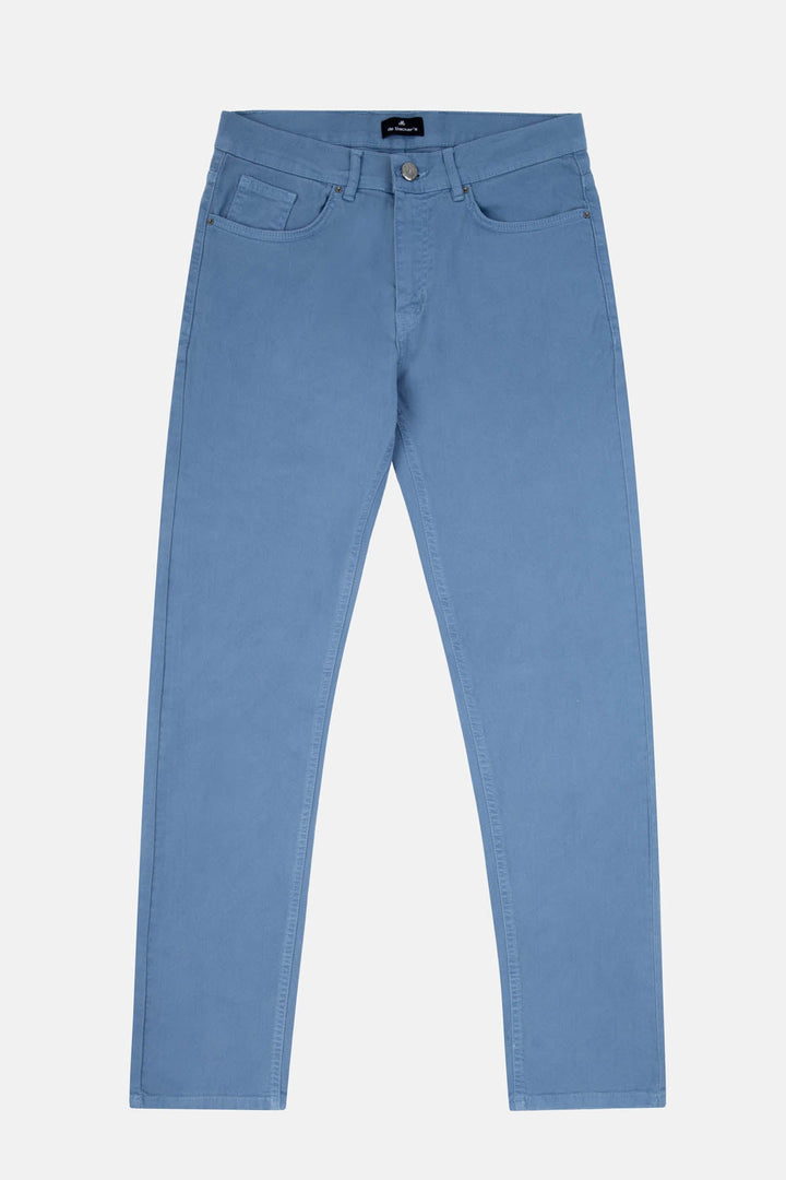 Dyed Faded Blue  Jeans - 5