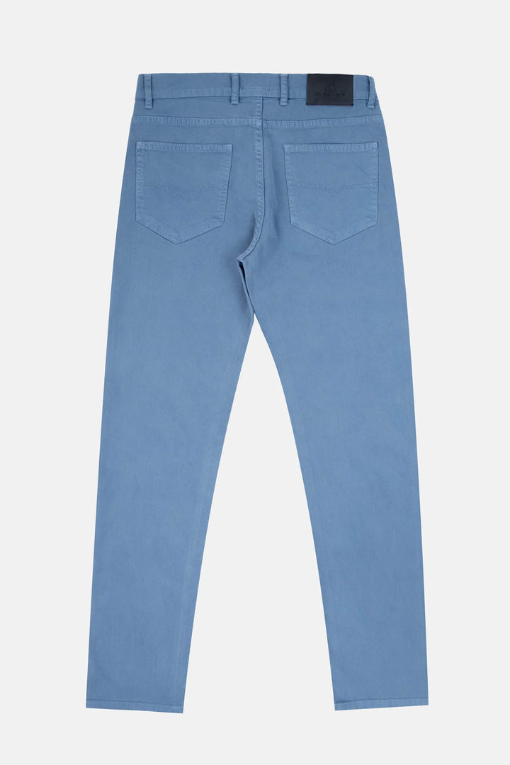 Dyed Faded Blue  Jeans - 6