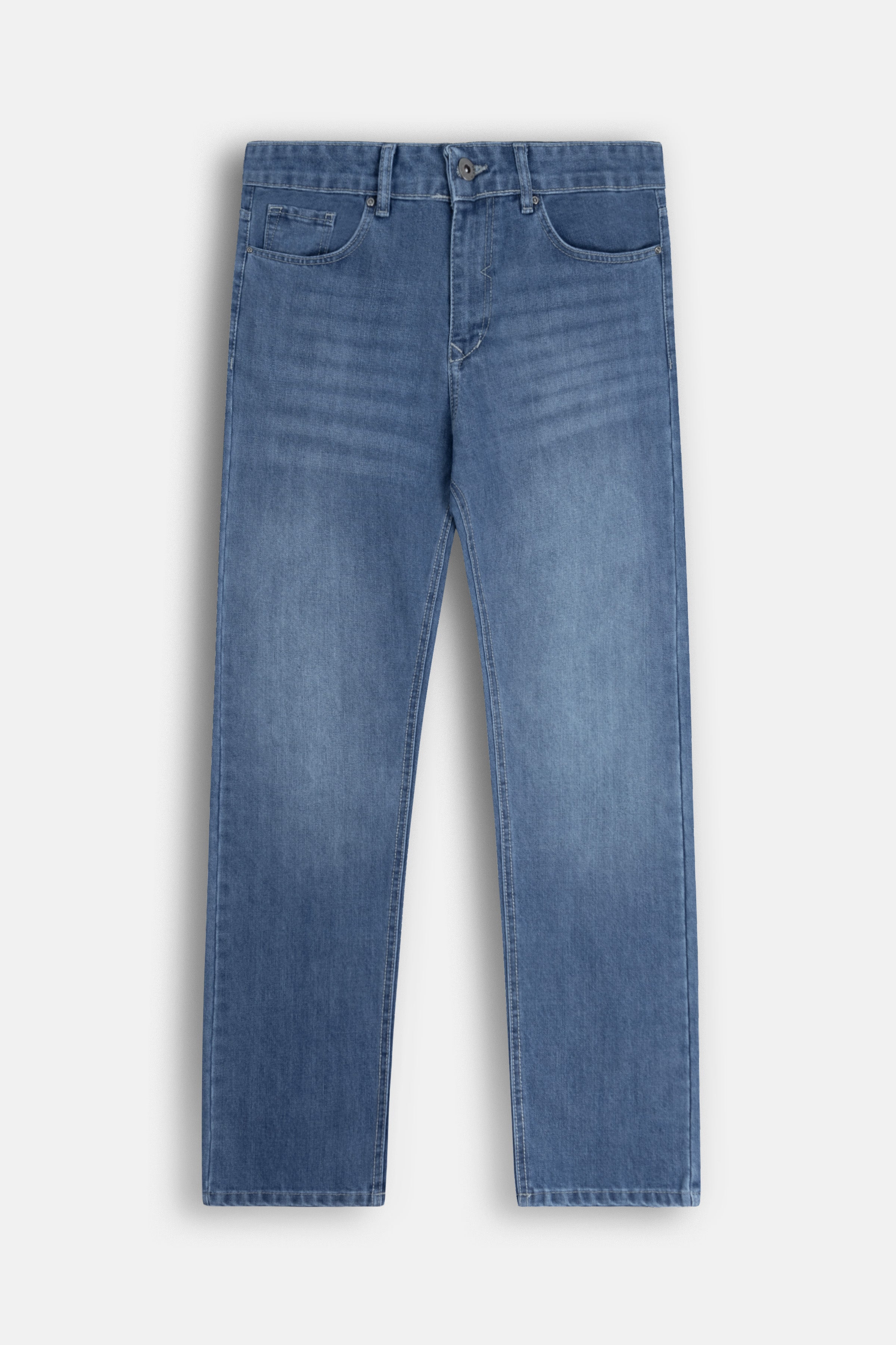 Mid Wash Jeans - 1