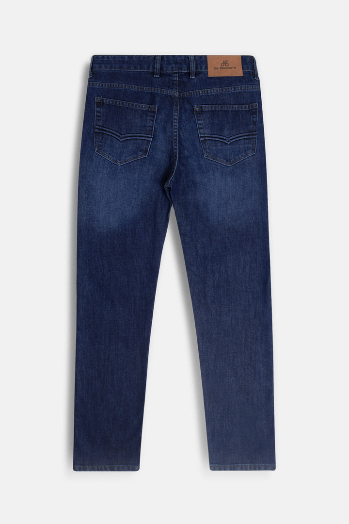 Blue Black Washed Jeans - 5