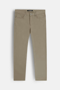 Dark Beige dyed Jeans - 1