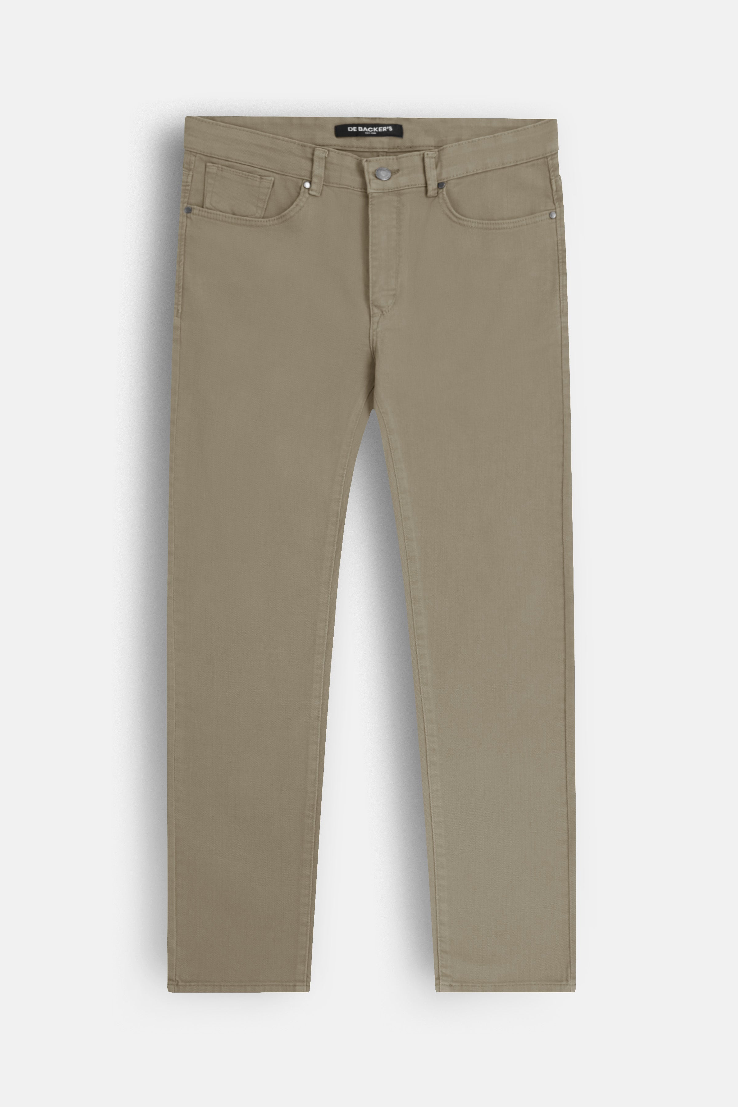 Dark Beige dyed Jeans - 1