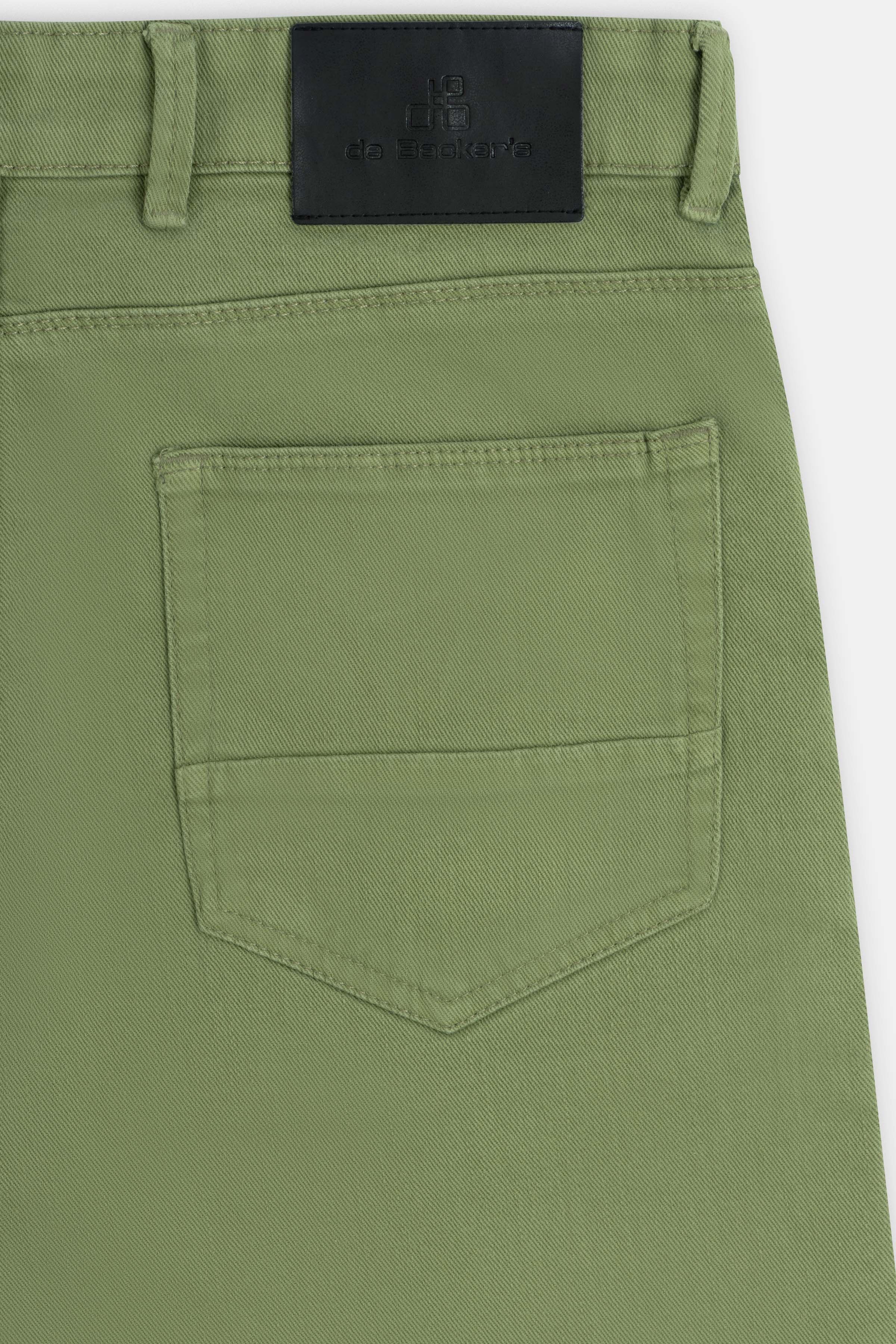 Reseda Green dyed Jeans