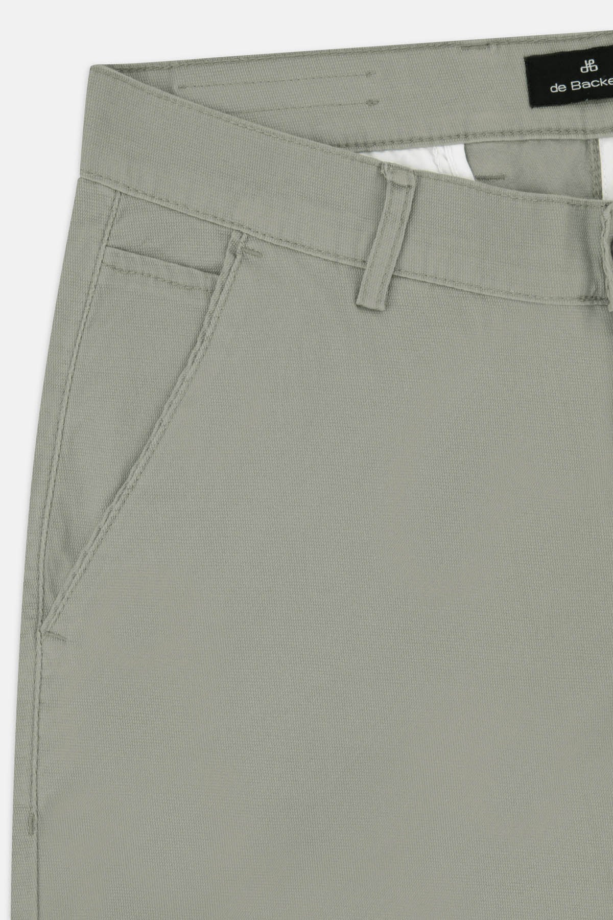 Pique Silver Chino Pant