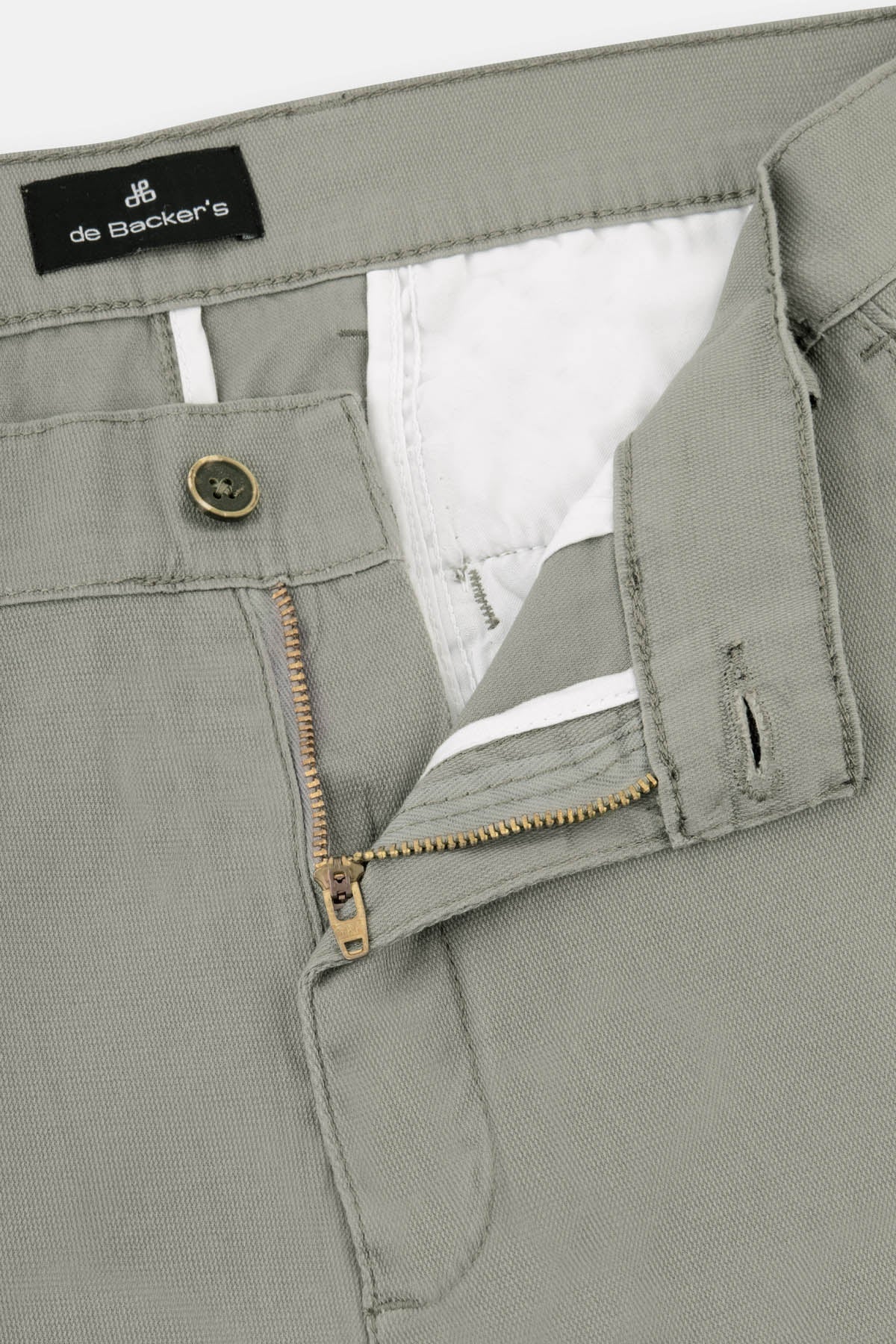 Pique Silver Chino Pant - 2