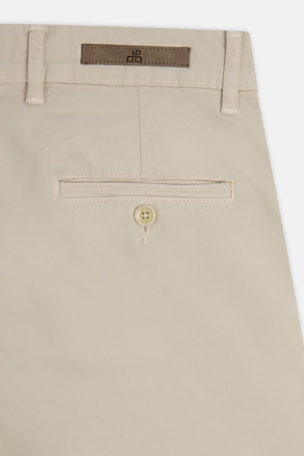 Twill Patterned Chino Bone Beige Pant