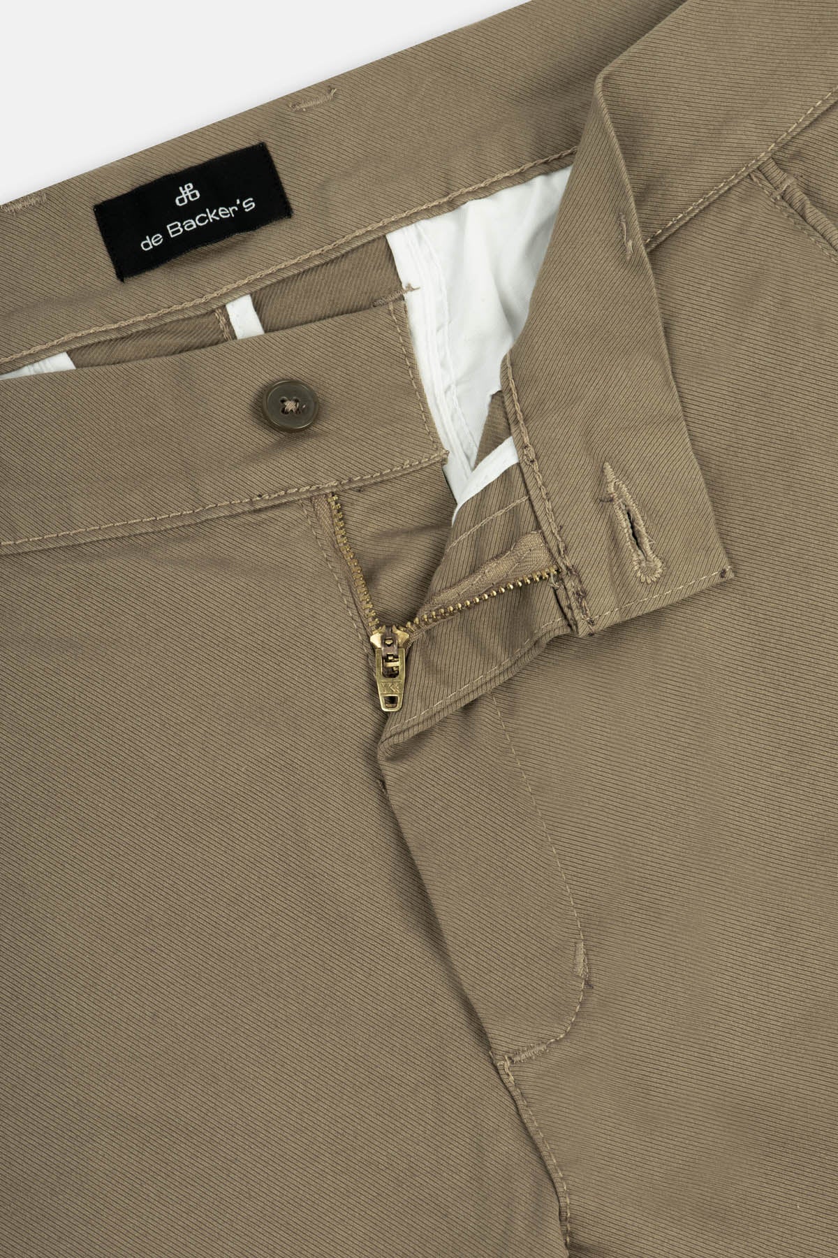 Twill Patterned Chino Beaver Brown Pant - 2