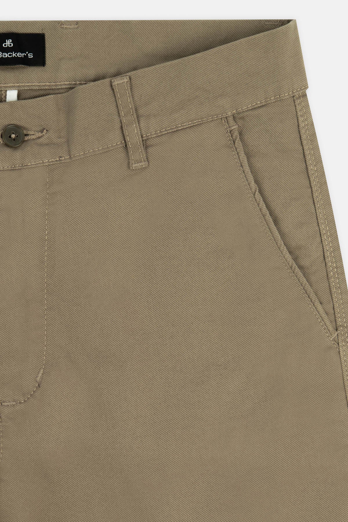 Twill Patterned Chino Beaver Brown Pant