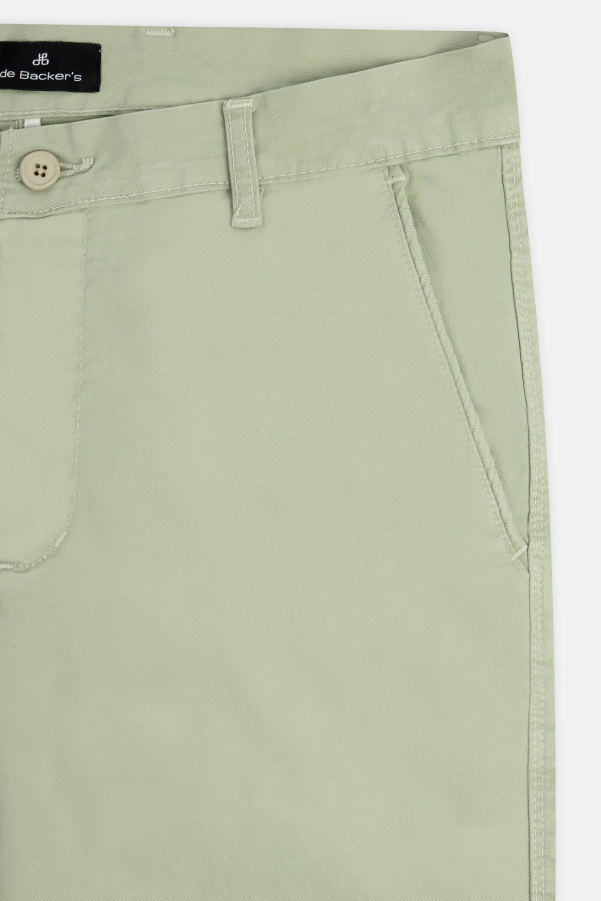 Twill Patterned Chino Sage Grayish-Green Pant