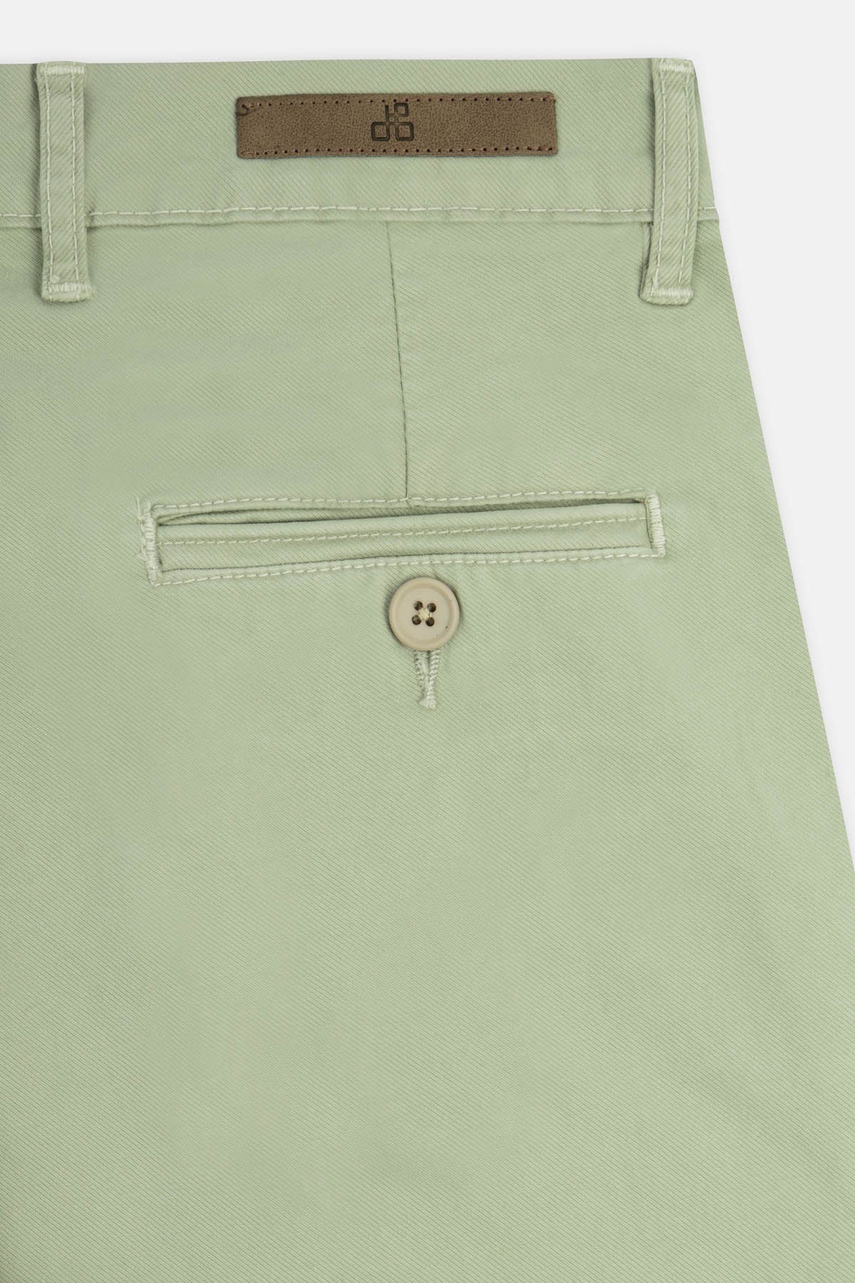 Twill Patterned Chino Sage Grayish-Green Pant