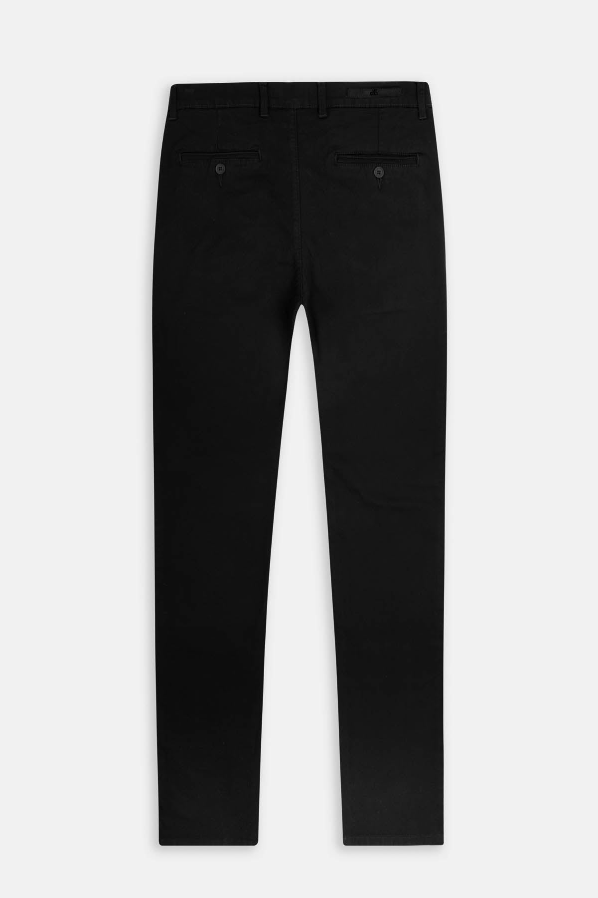 Twill Patterned Chino Black Pant