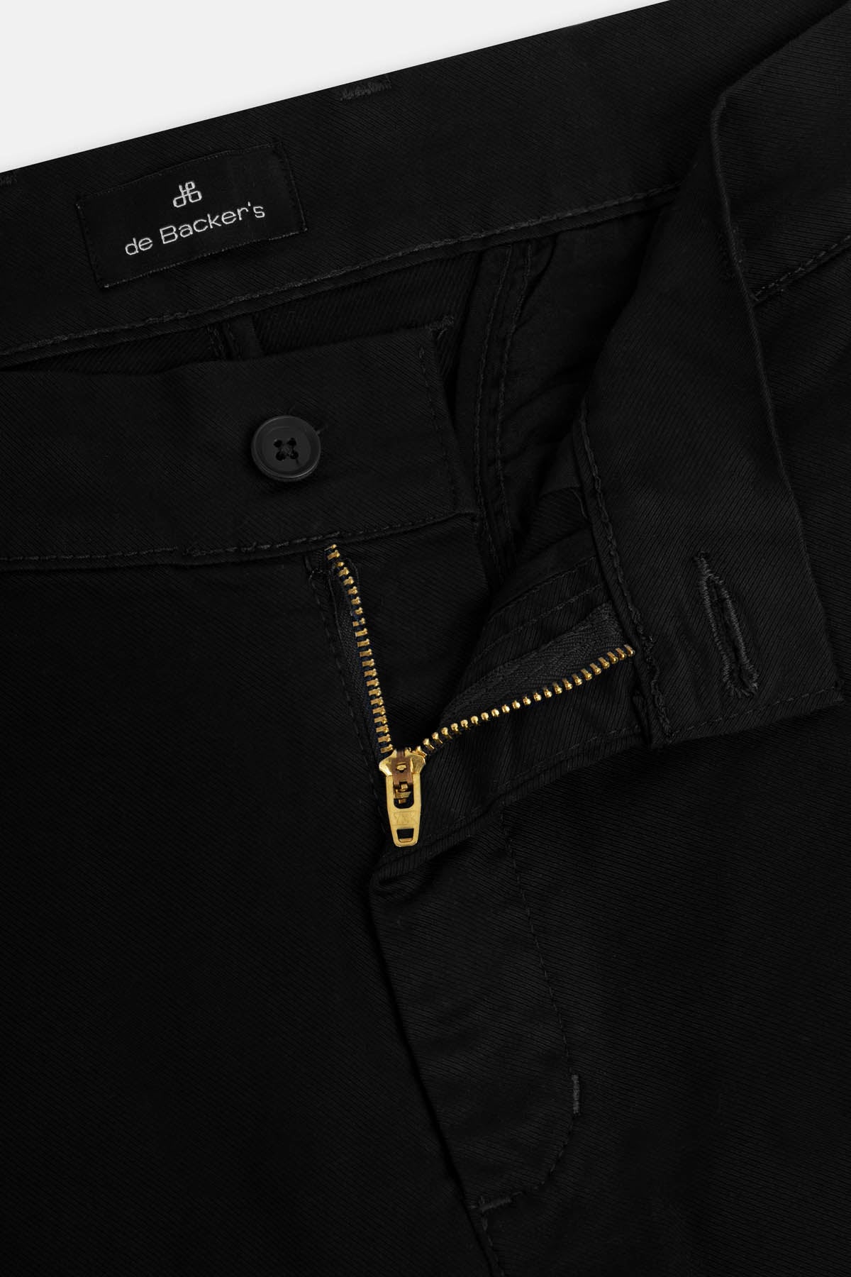 Twill Patterned Chino Black Pant