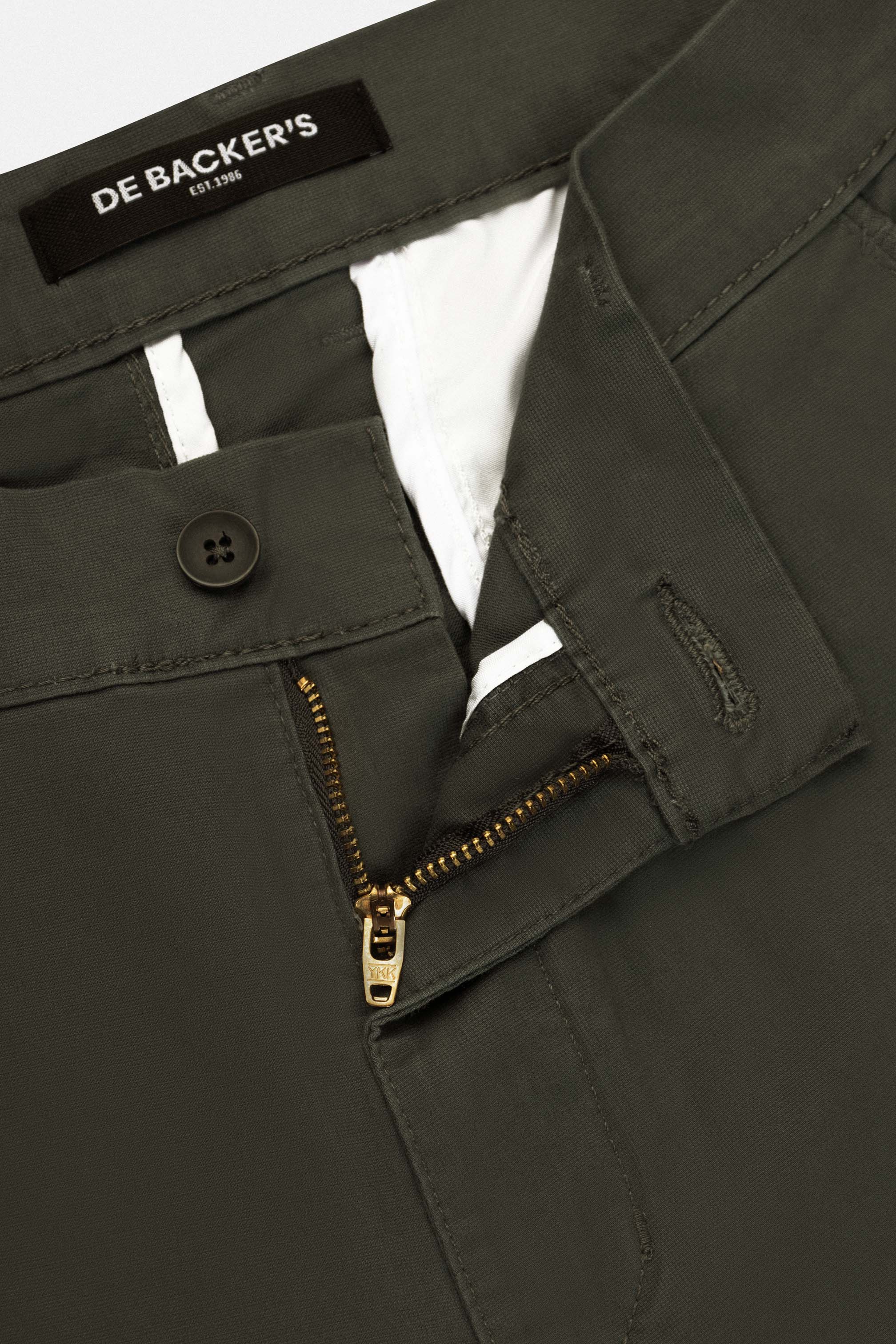 Dark Green Chino Gabardine Pant