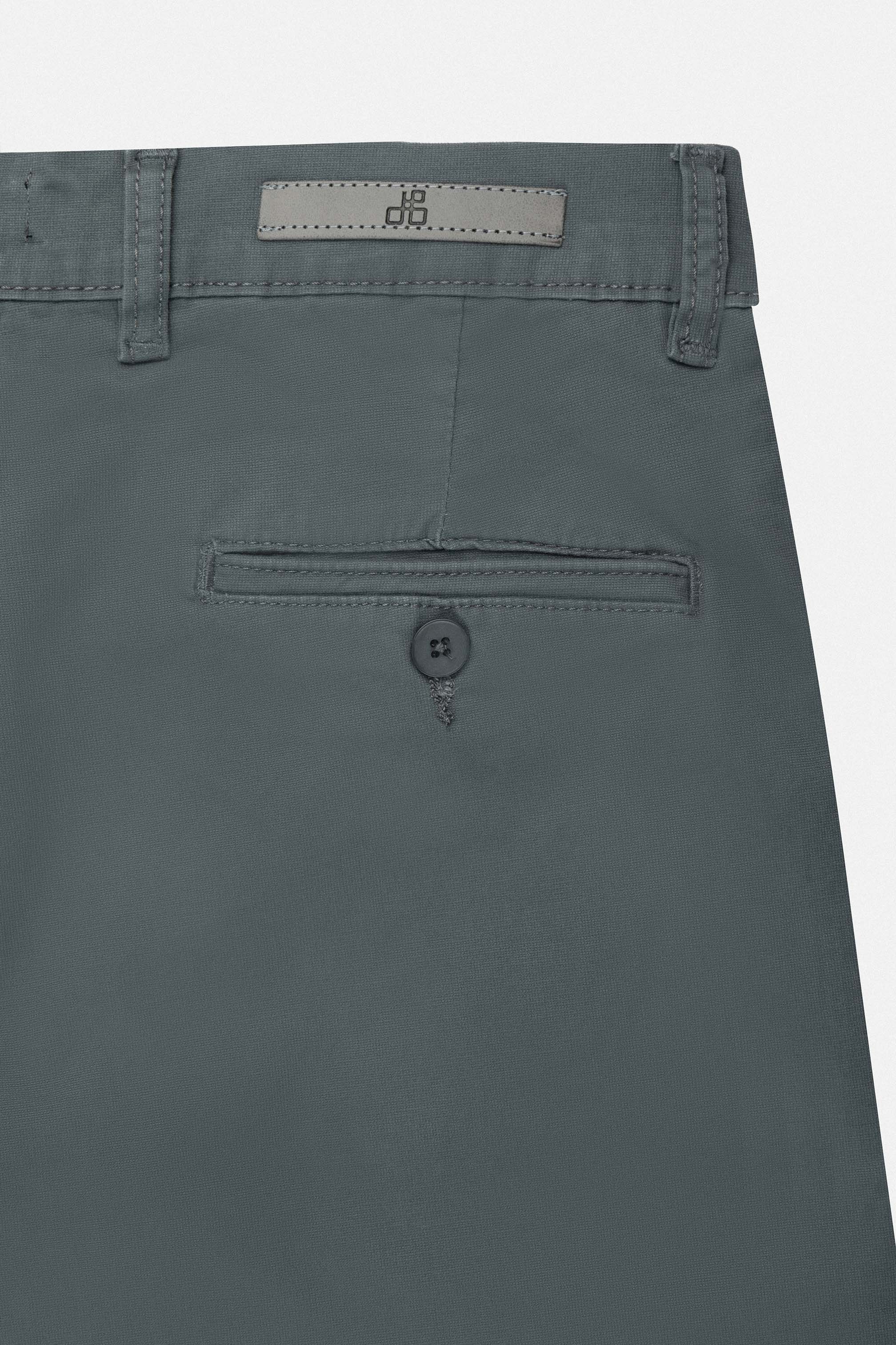 Outer Space Gray Chino Gabardine Pant