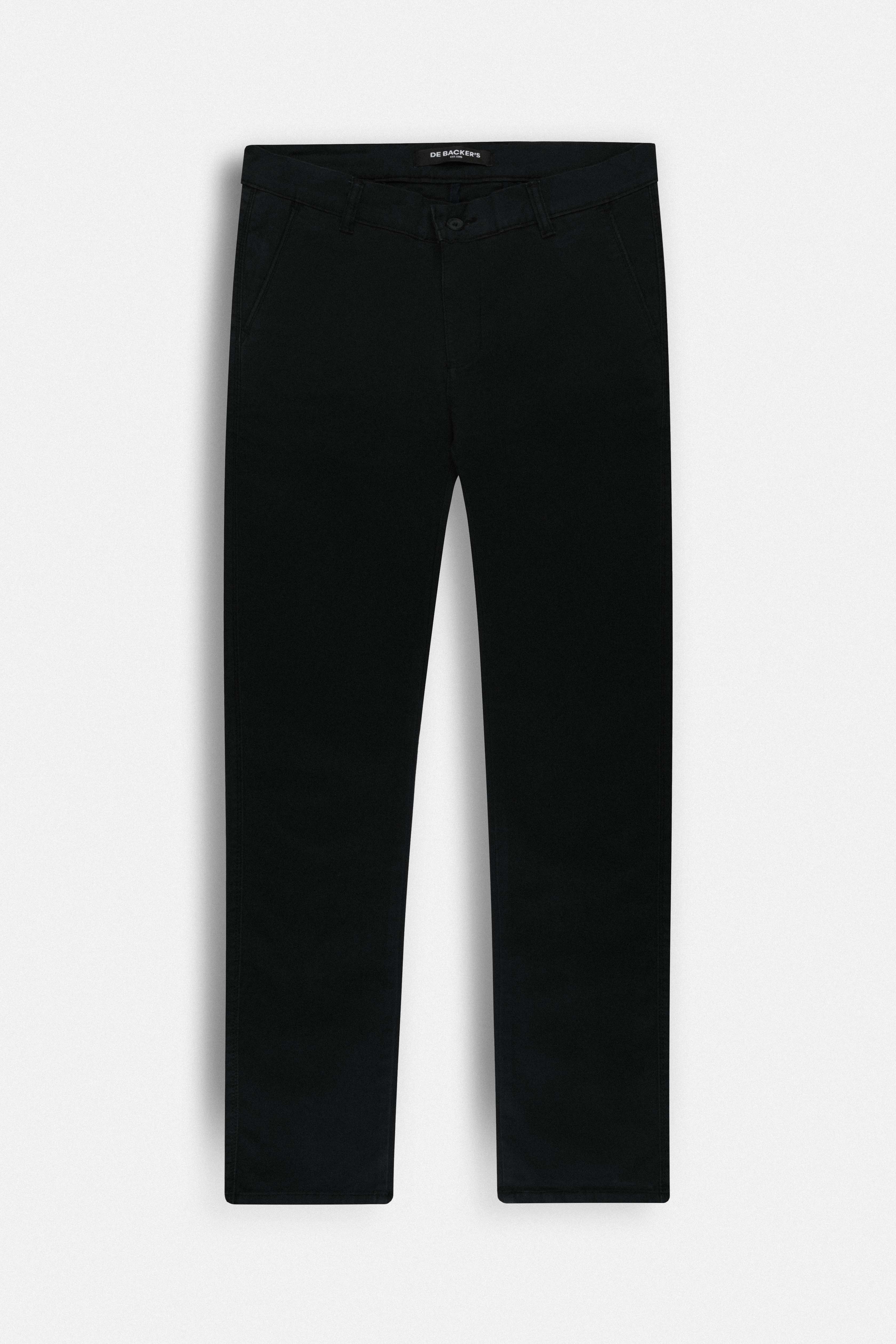 Black Chino Gabardine Pant