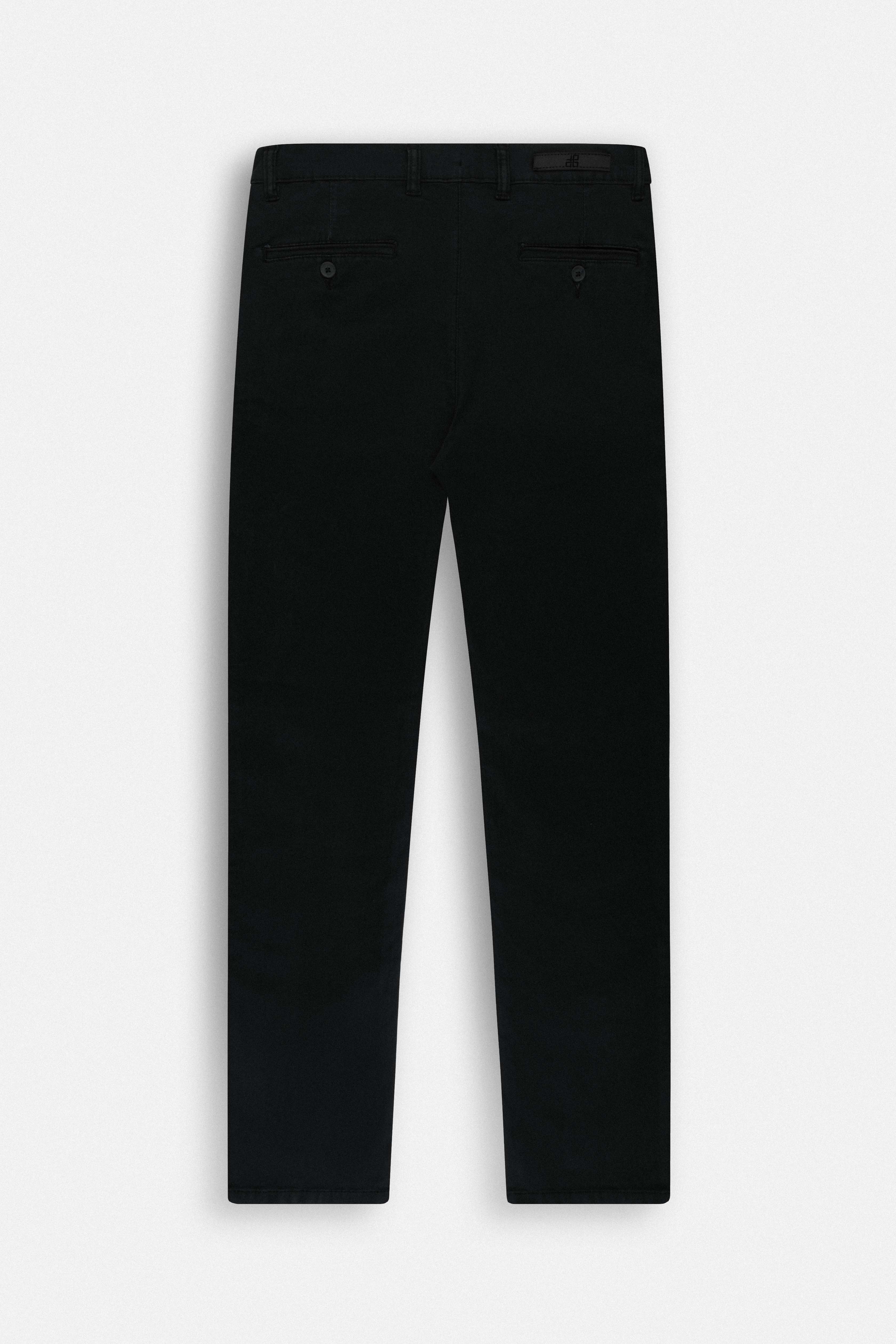 Black Chino Gabardine Pant