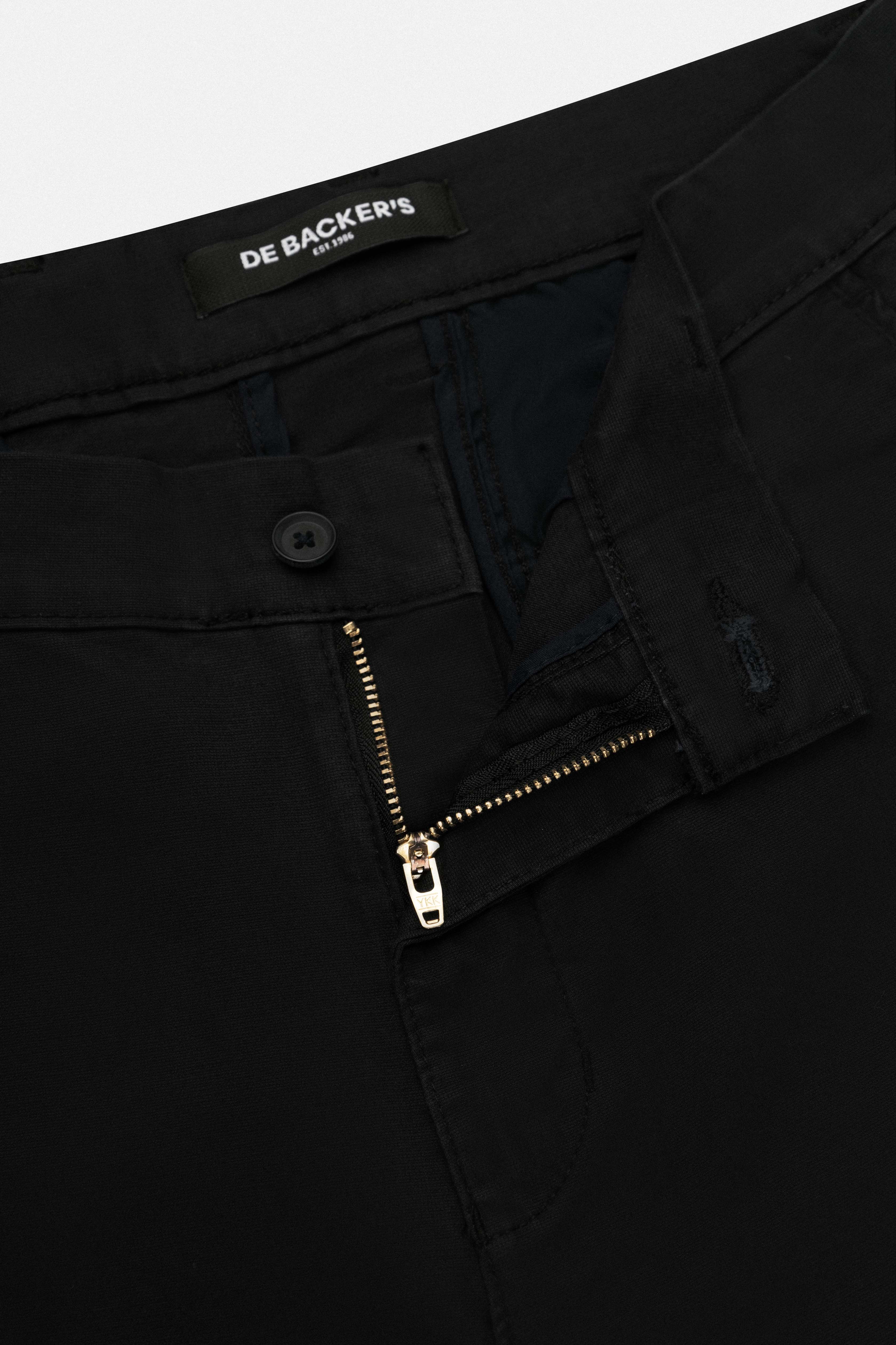 Black Chino Gabardine Pant