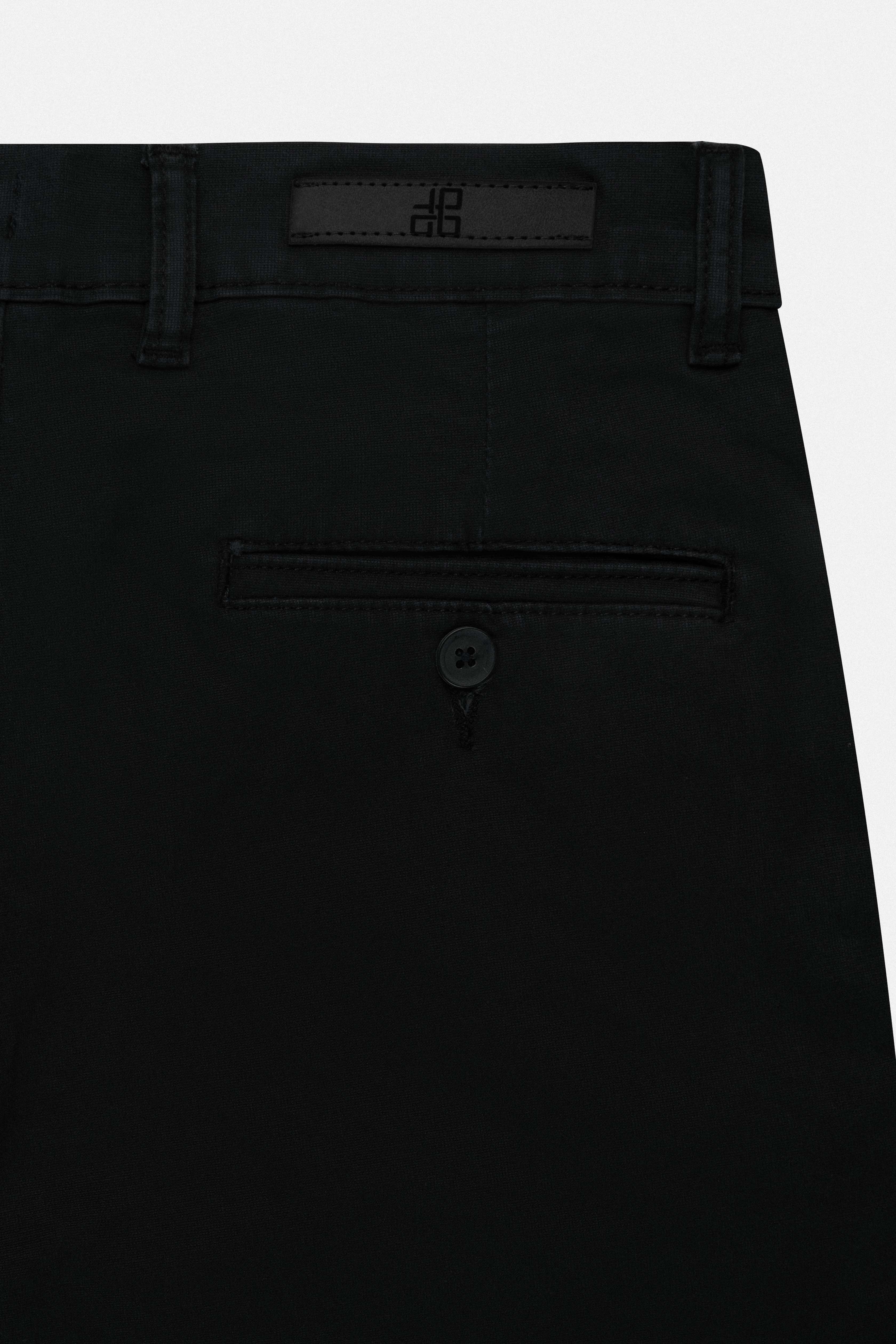 Black Chino Gabardine Pant