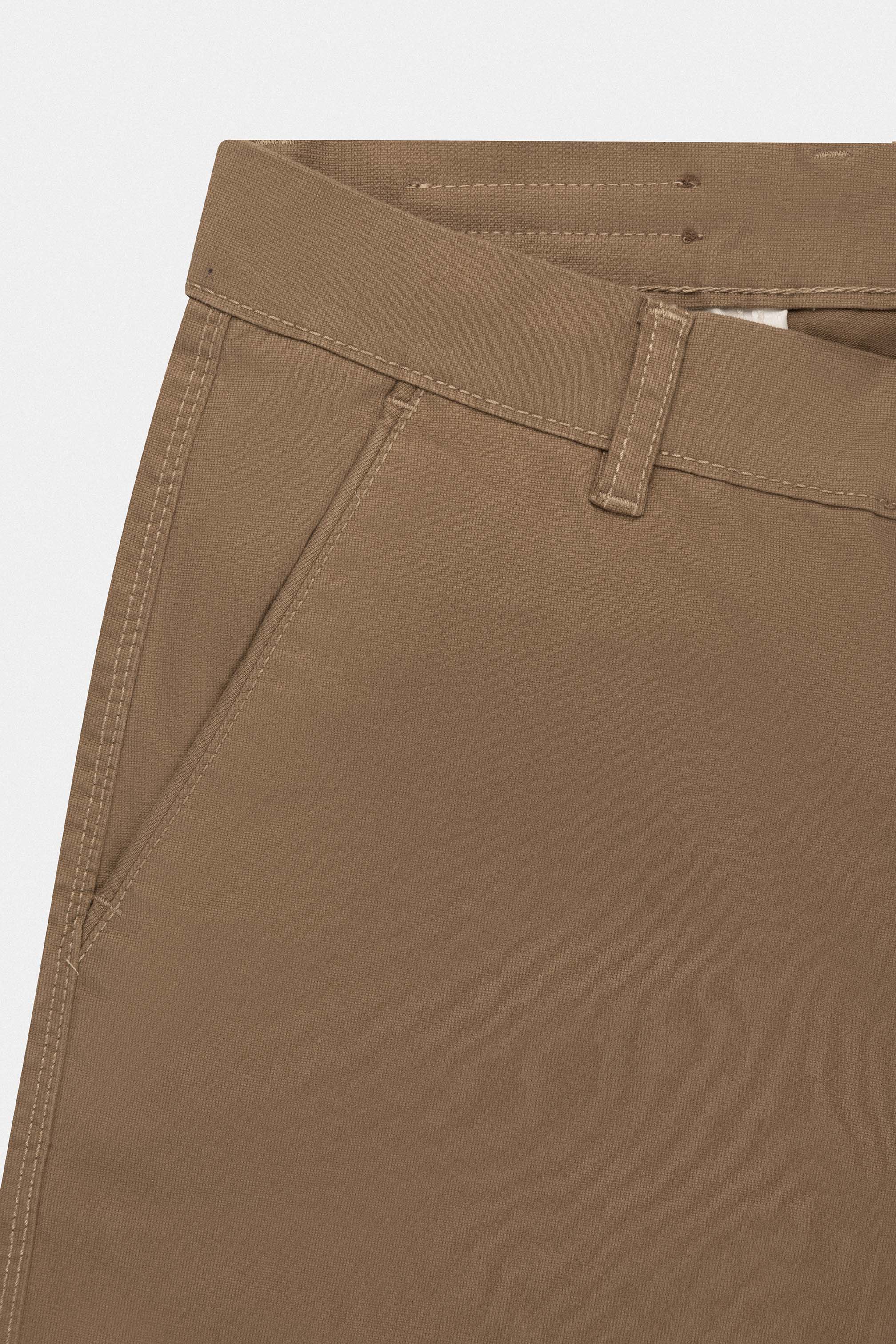 Pastel Brown Chino Gabardine Pant