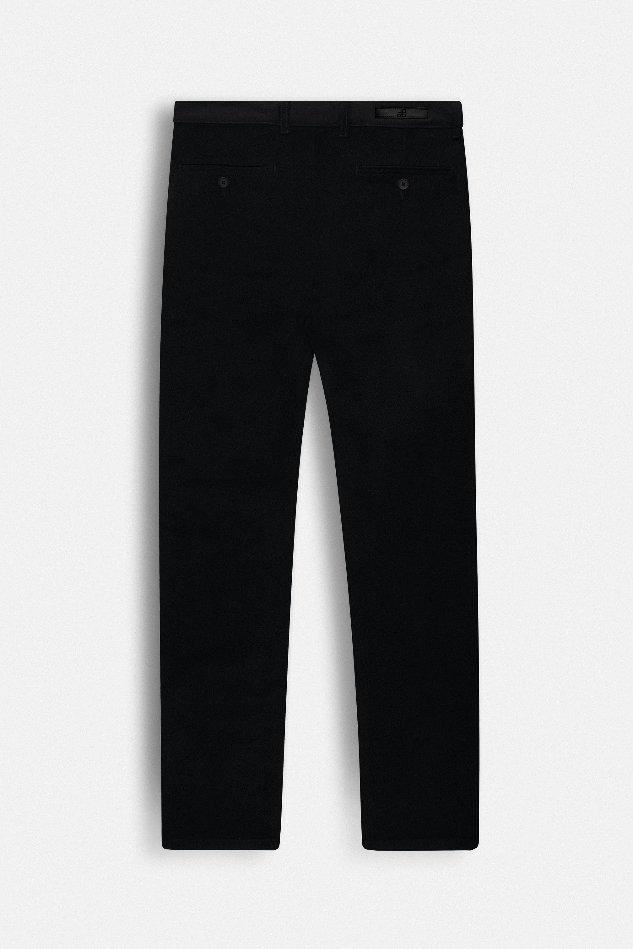 Black Chino Gabardine Pant