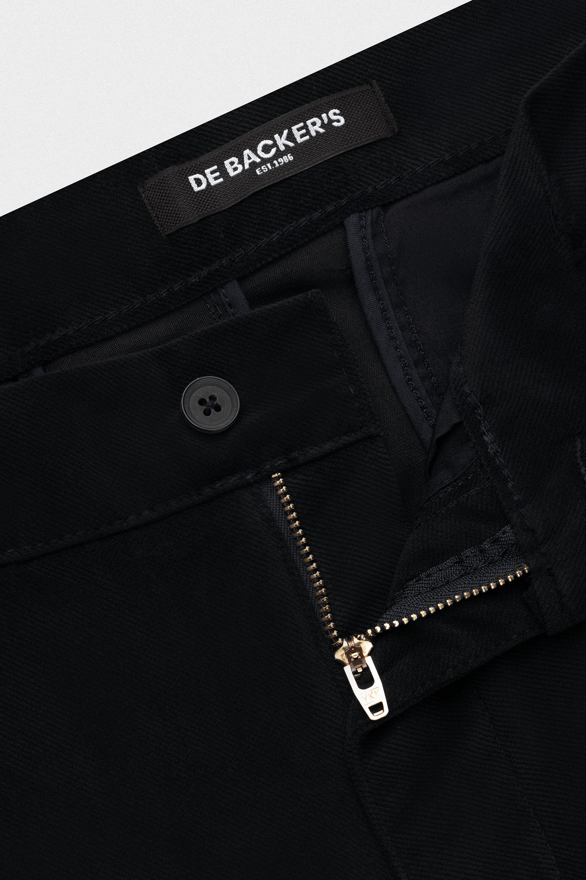 Black Chino Gabardine Pant