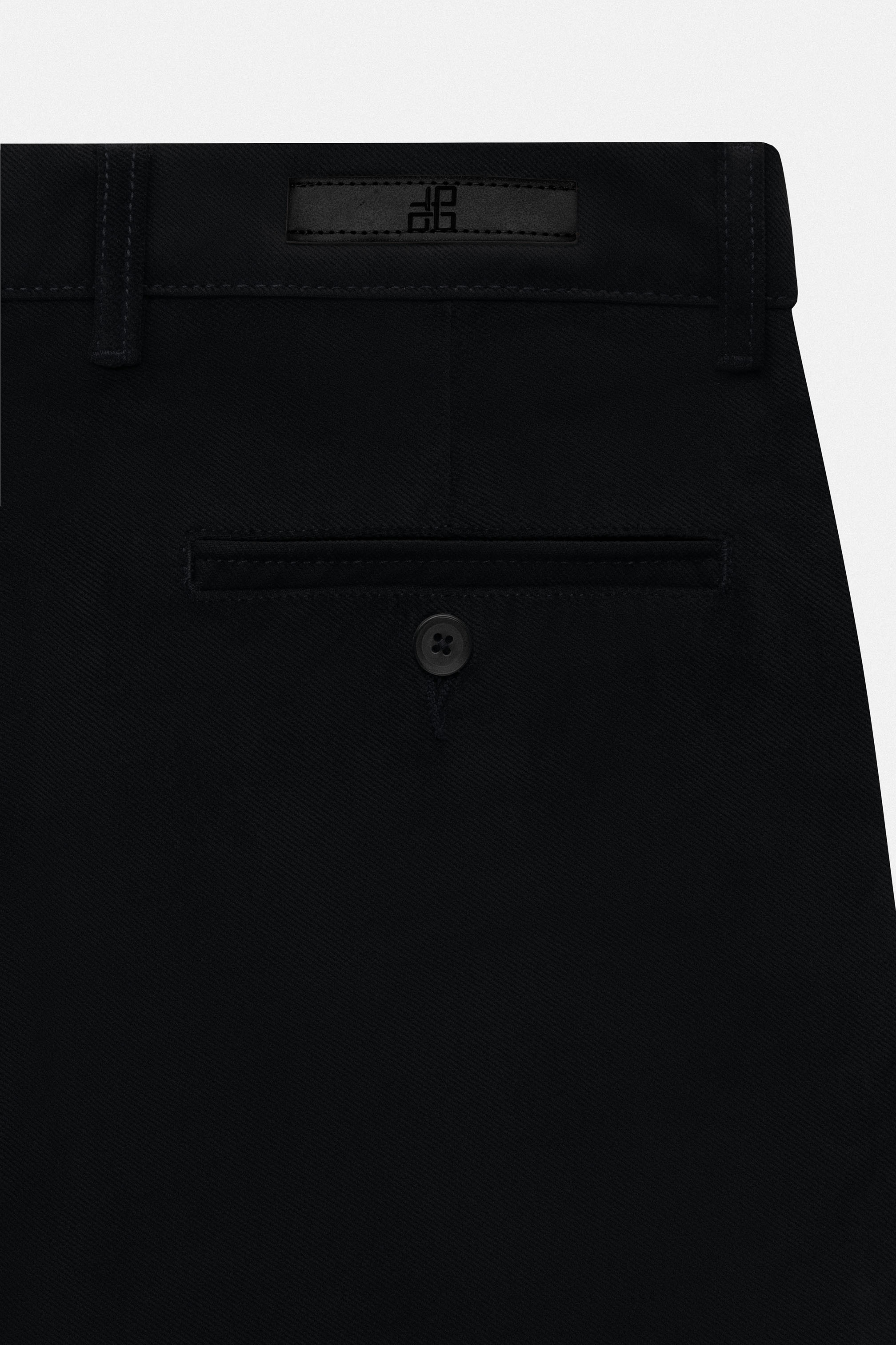 Black Chino Gabardine Pant