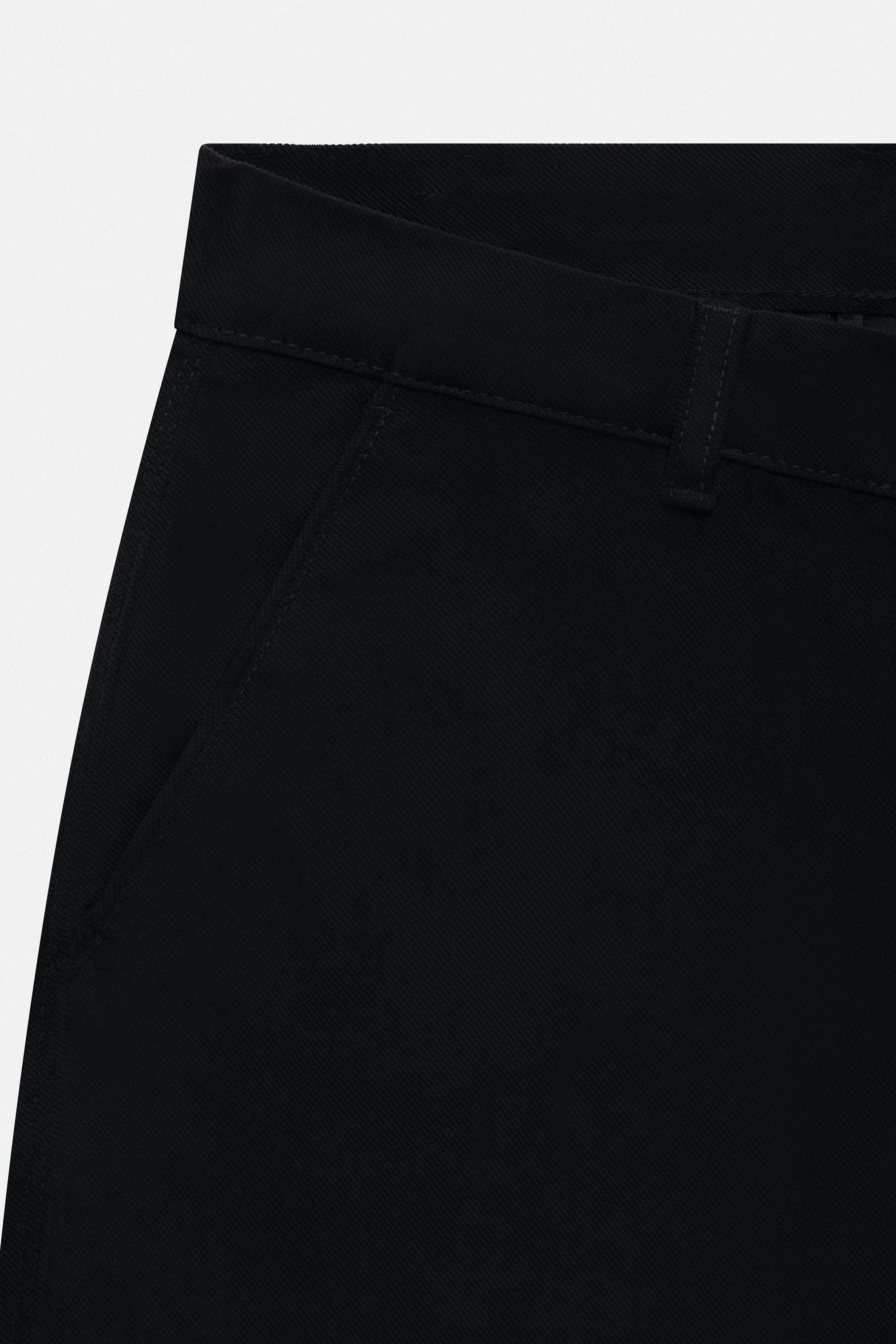 Black Chino Gabardine Pant