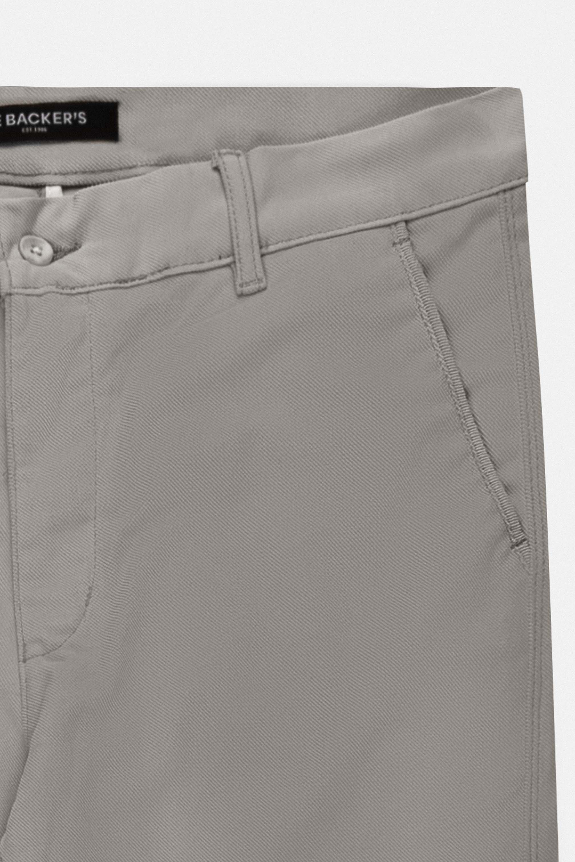 Gray Chino Gabardine Pant