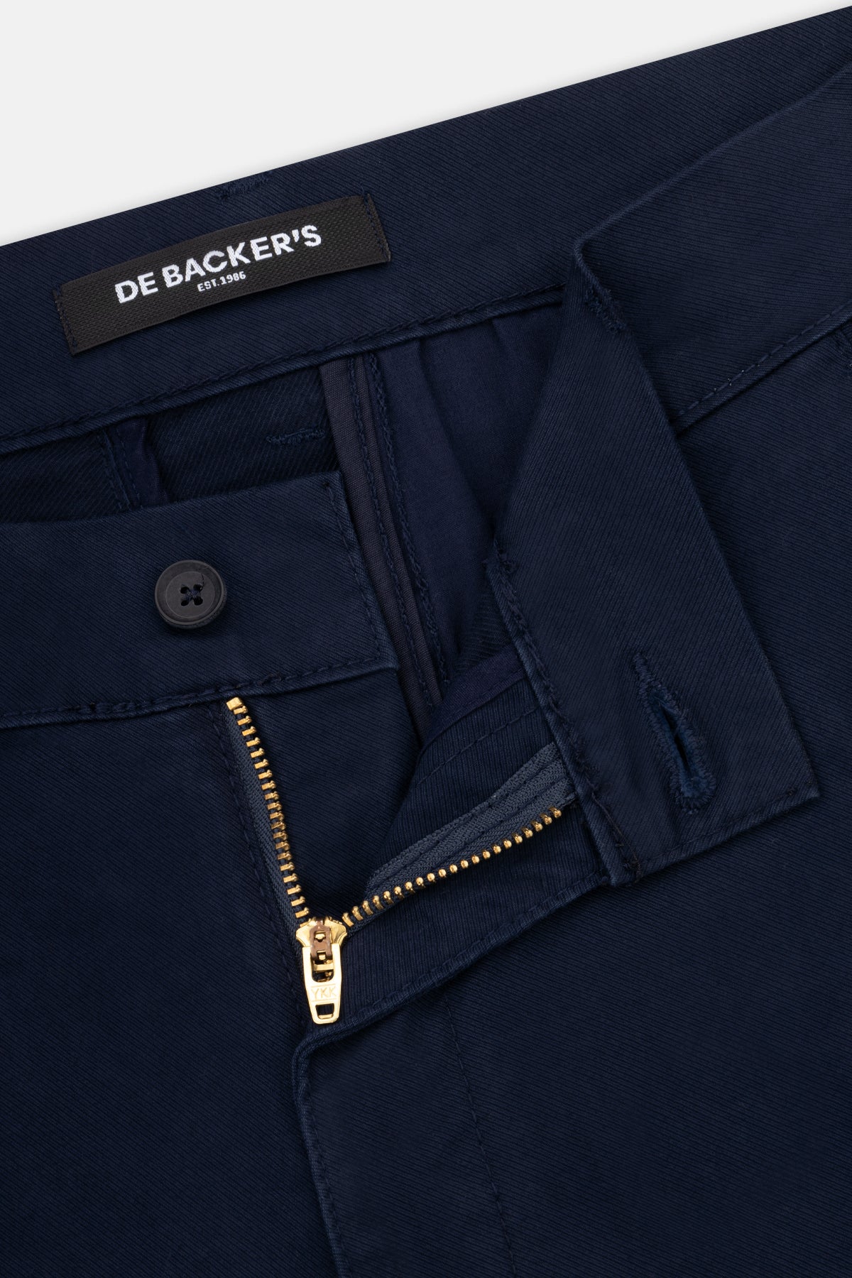 Pique Navy Chino Gabardine Pant