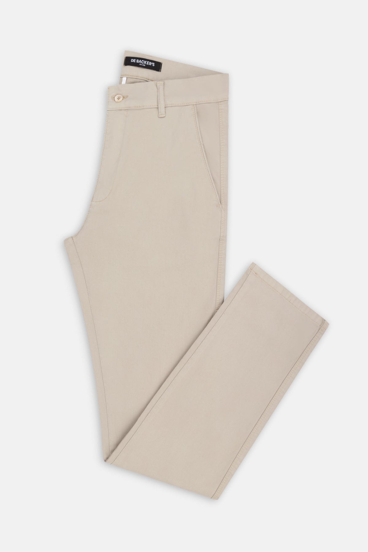 Pique Light Beige Chino Gabardine Pant - 1