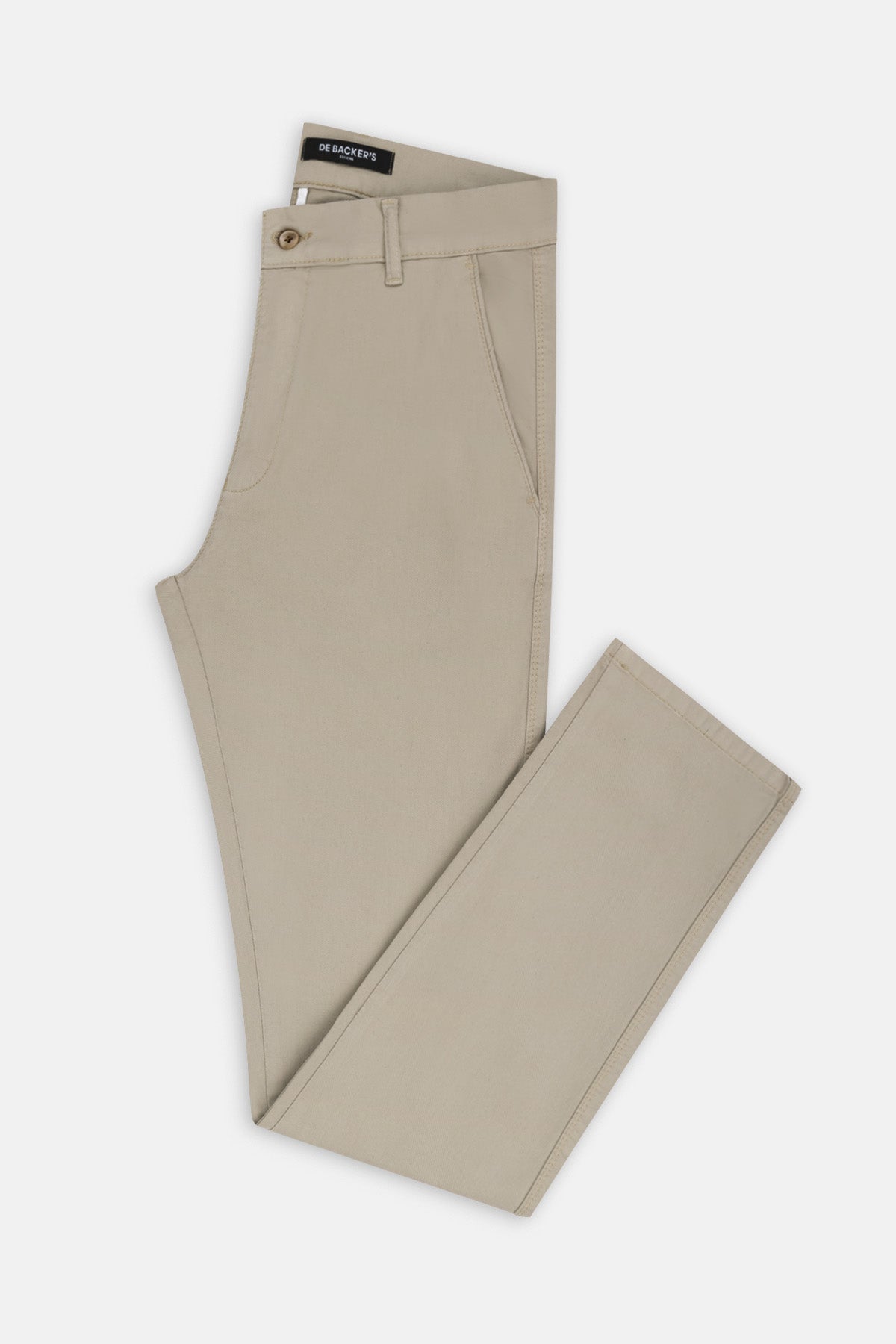 Pique Beige Chino Gabardine Pant - 1