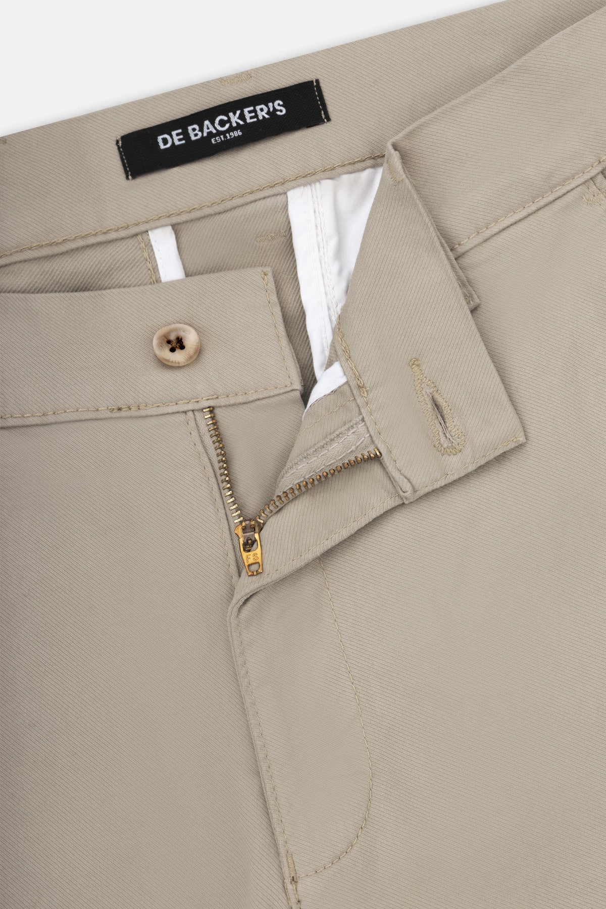 Pique Beige Chino Gabardine Pant