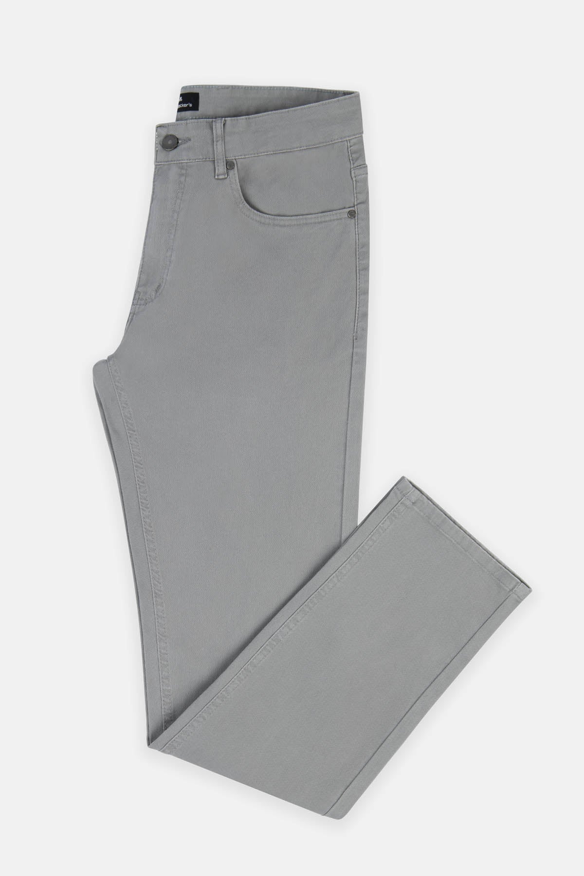 Pique Taupe Gray Gabardine Pant