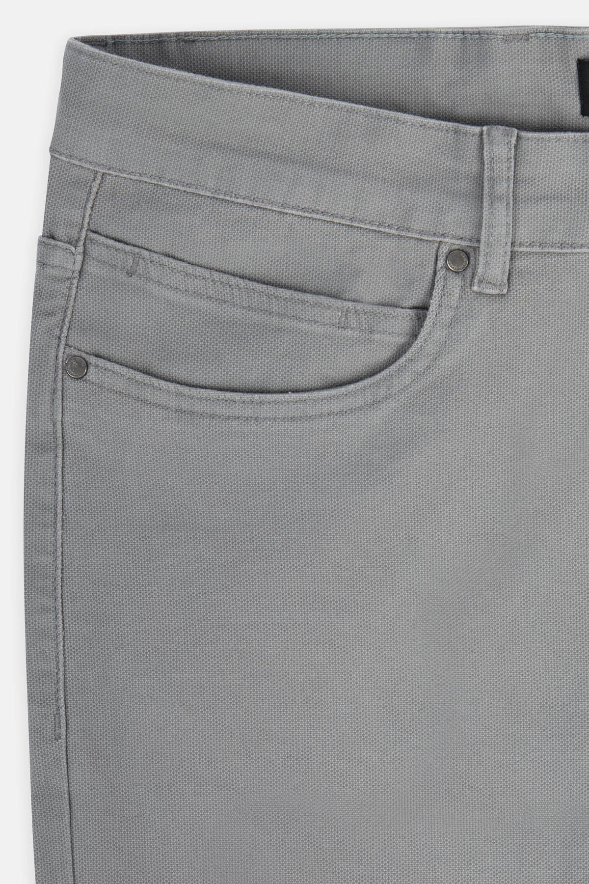 Pique Taupe Gray Gabardine Pant