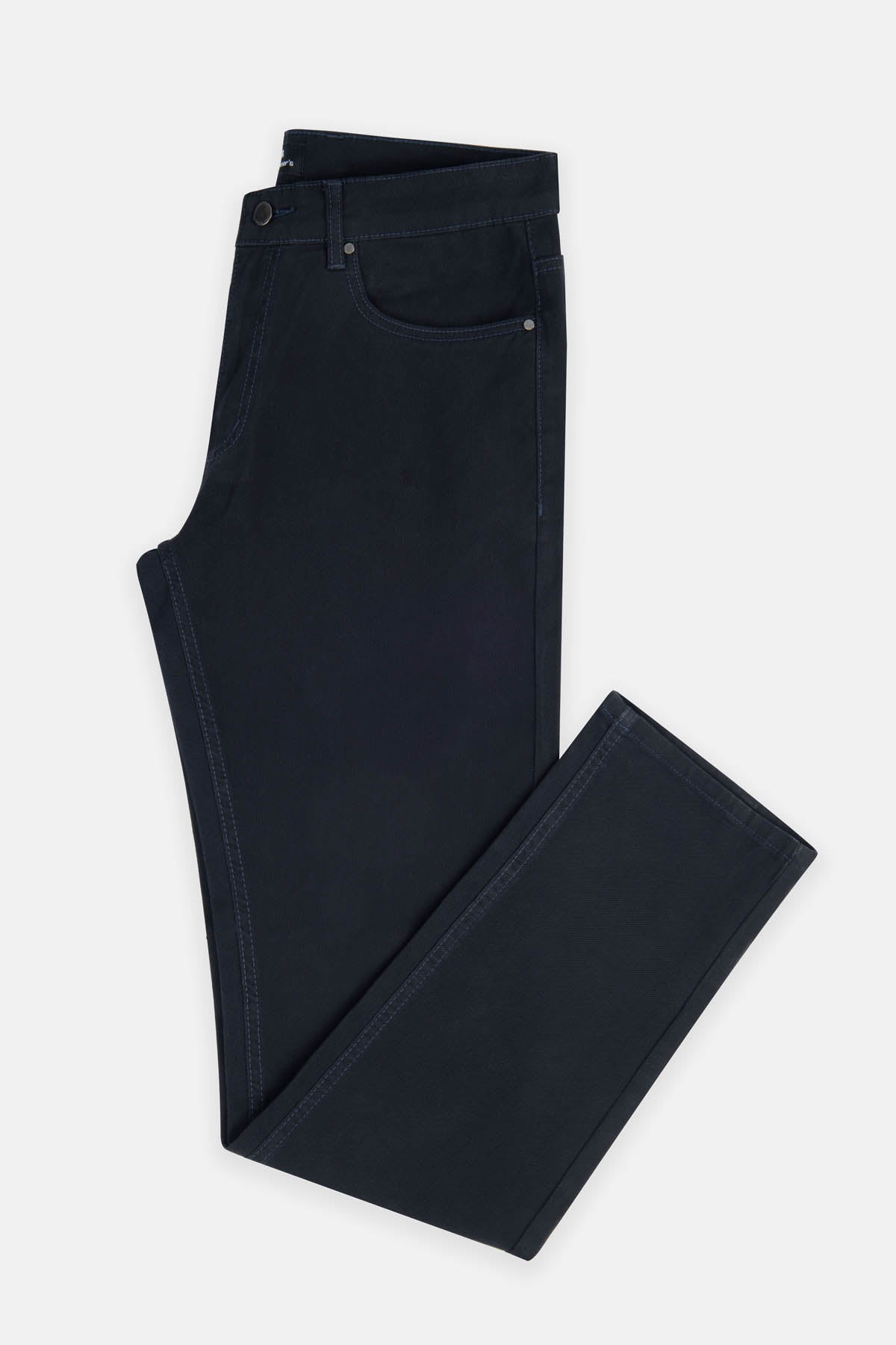 Pique Dark Navy Gabardine Pant - 1