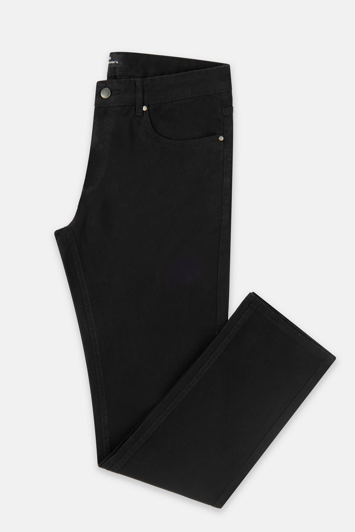 Pique Black Gabardine Pant - 1