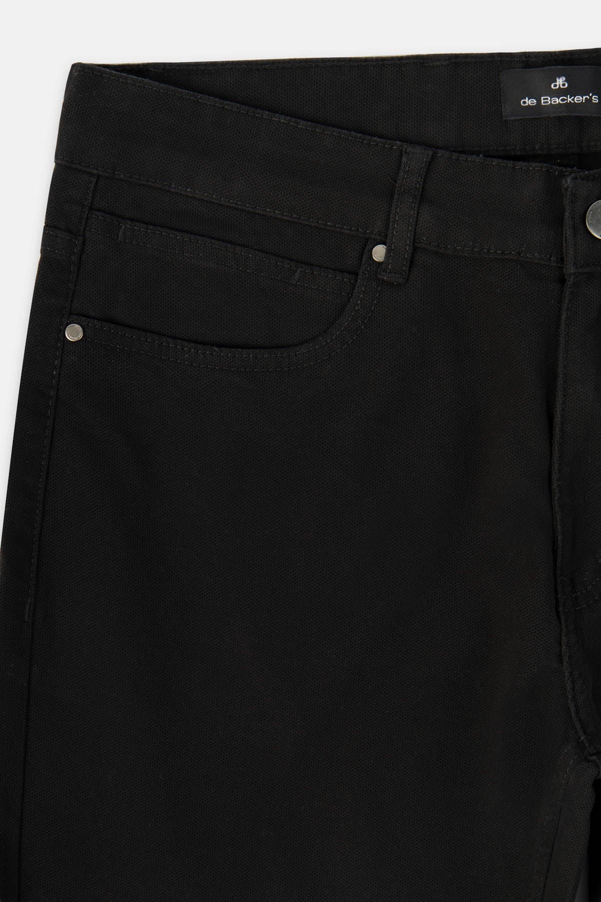 Pique Black Gabardine Pant