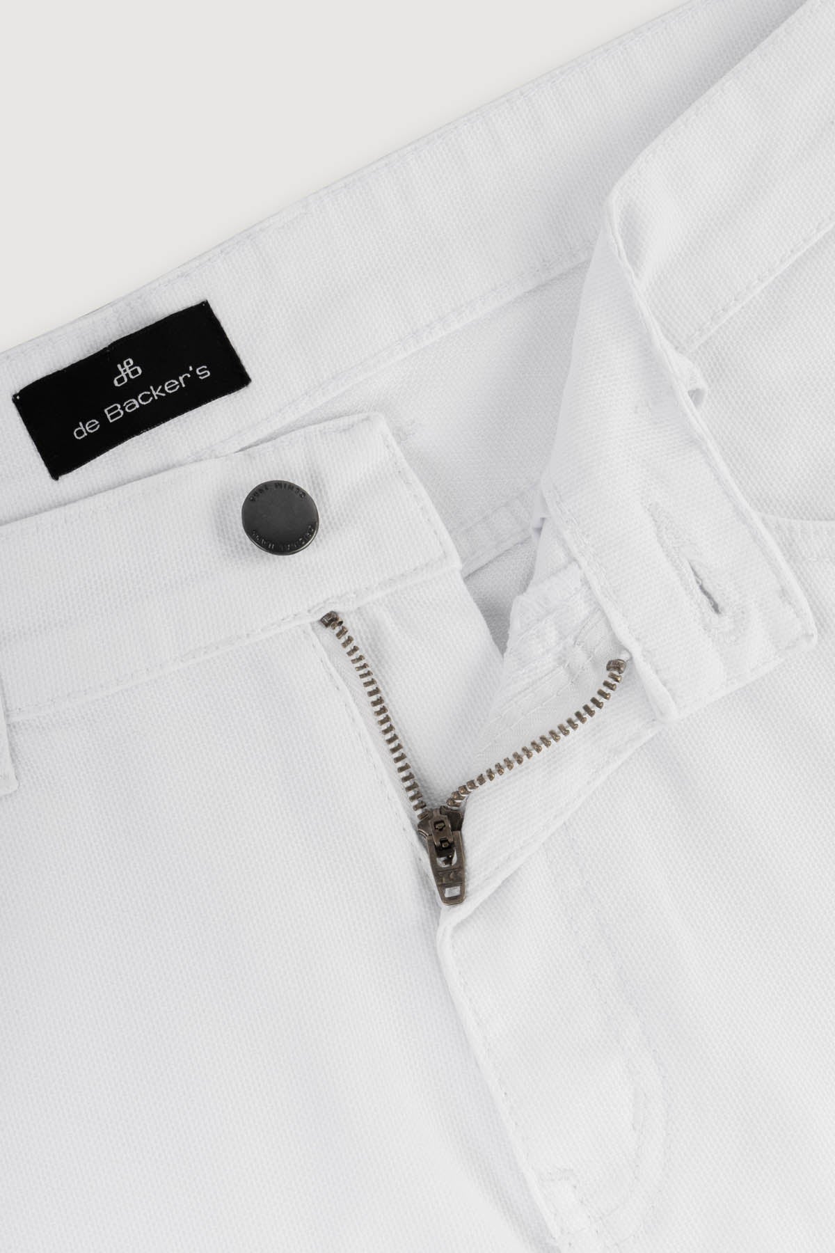 Pique White Gabardine Pant